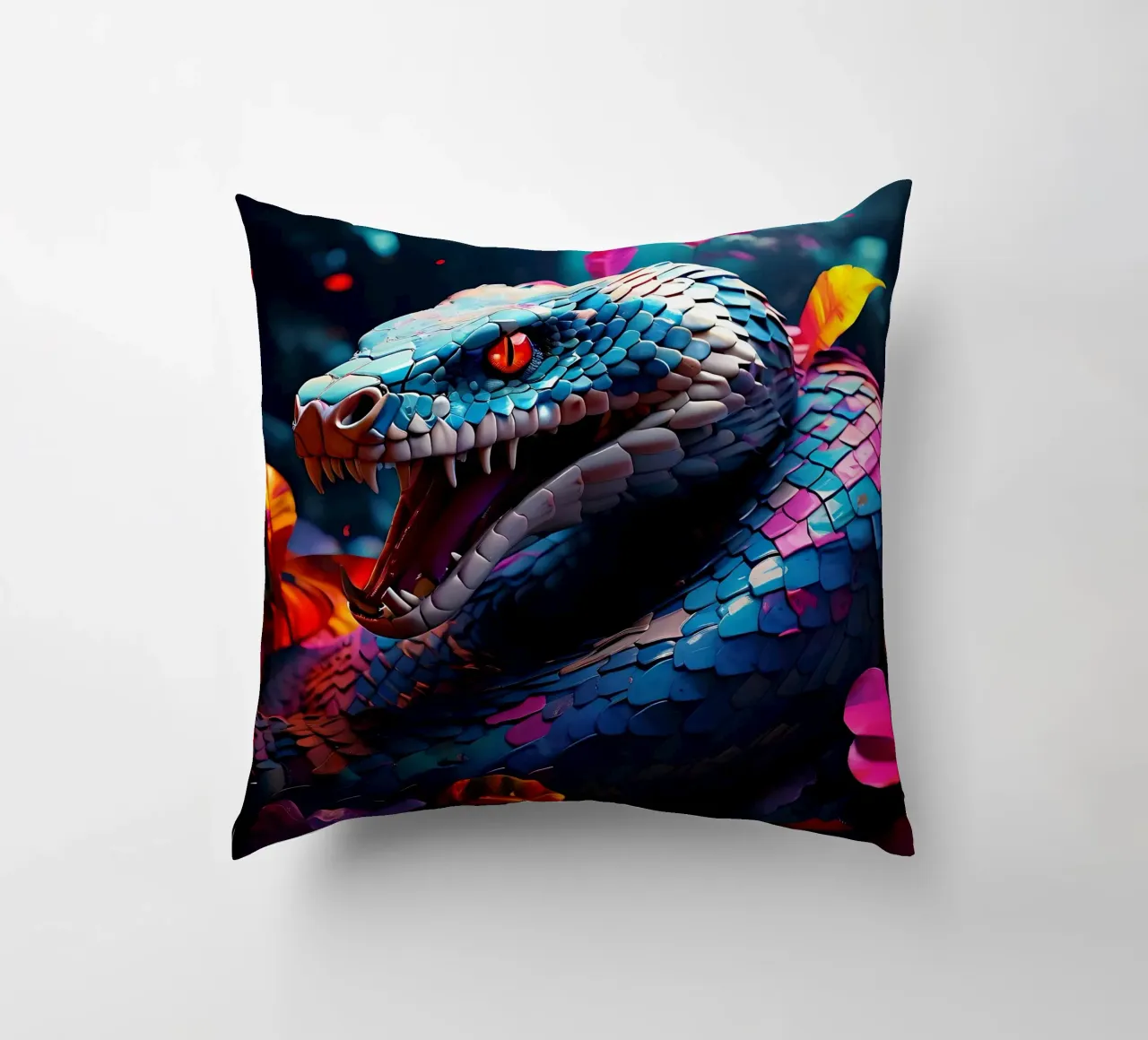 Serpente_Stile_J_2 cuscino da Tierisch bunt by LK