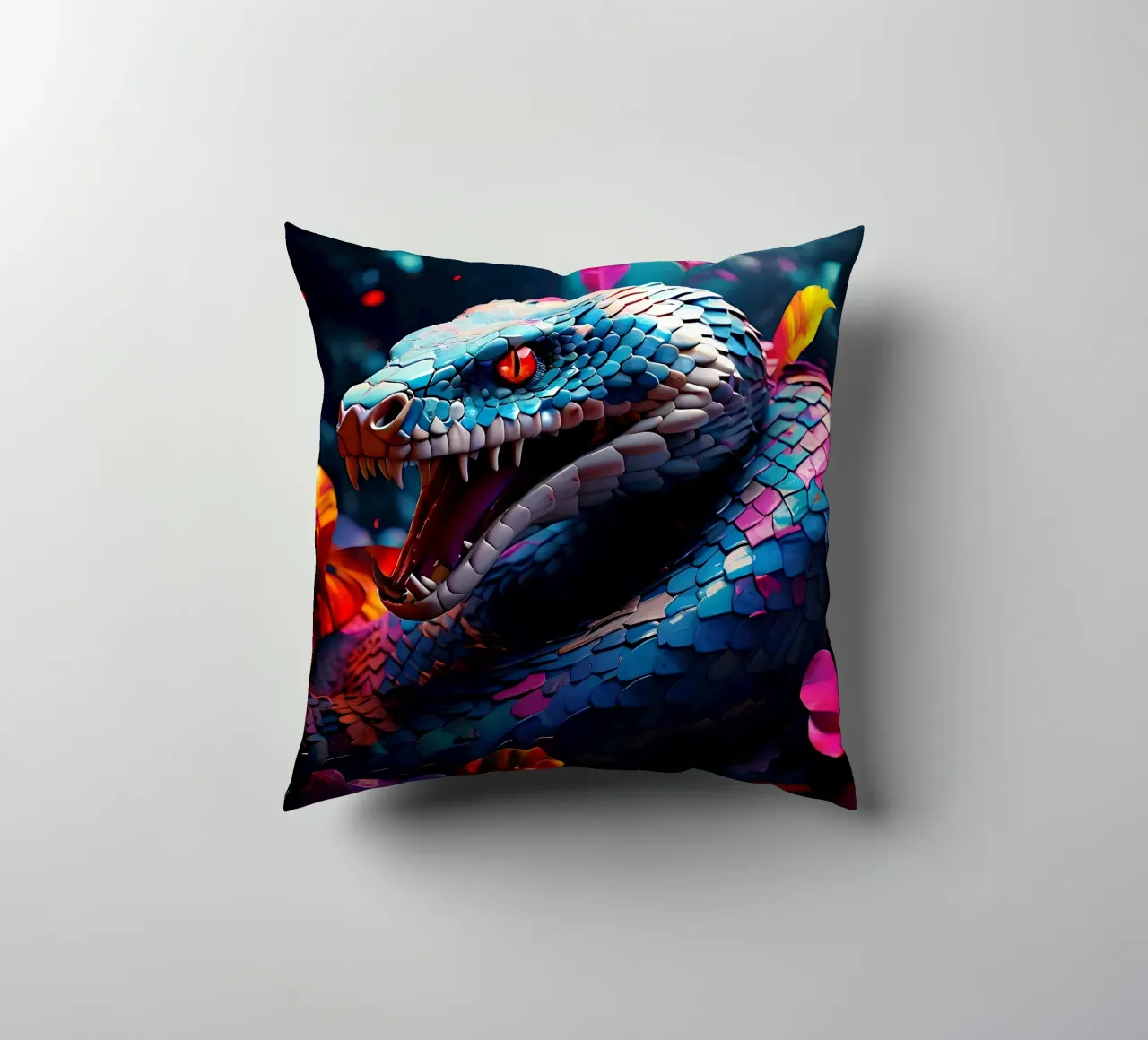 Serpente_Stile_J_2 cuscino da Tierisch bunt by LK