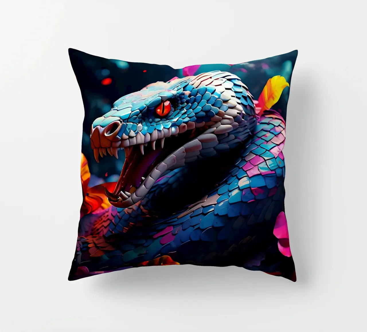 Serpente_Stile_J_2 cuscino da Tierisch bunt by LK