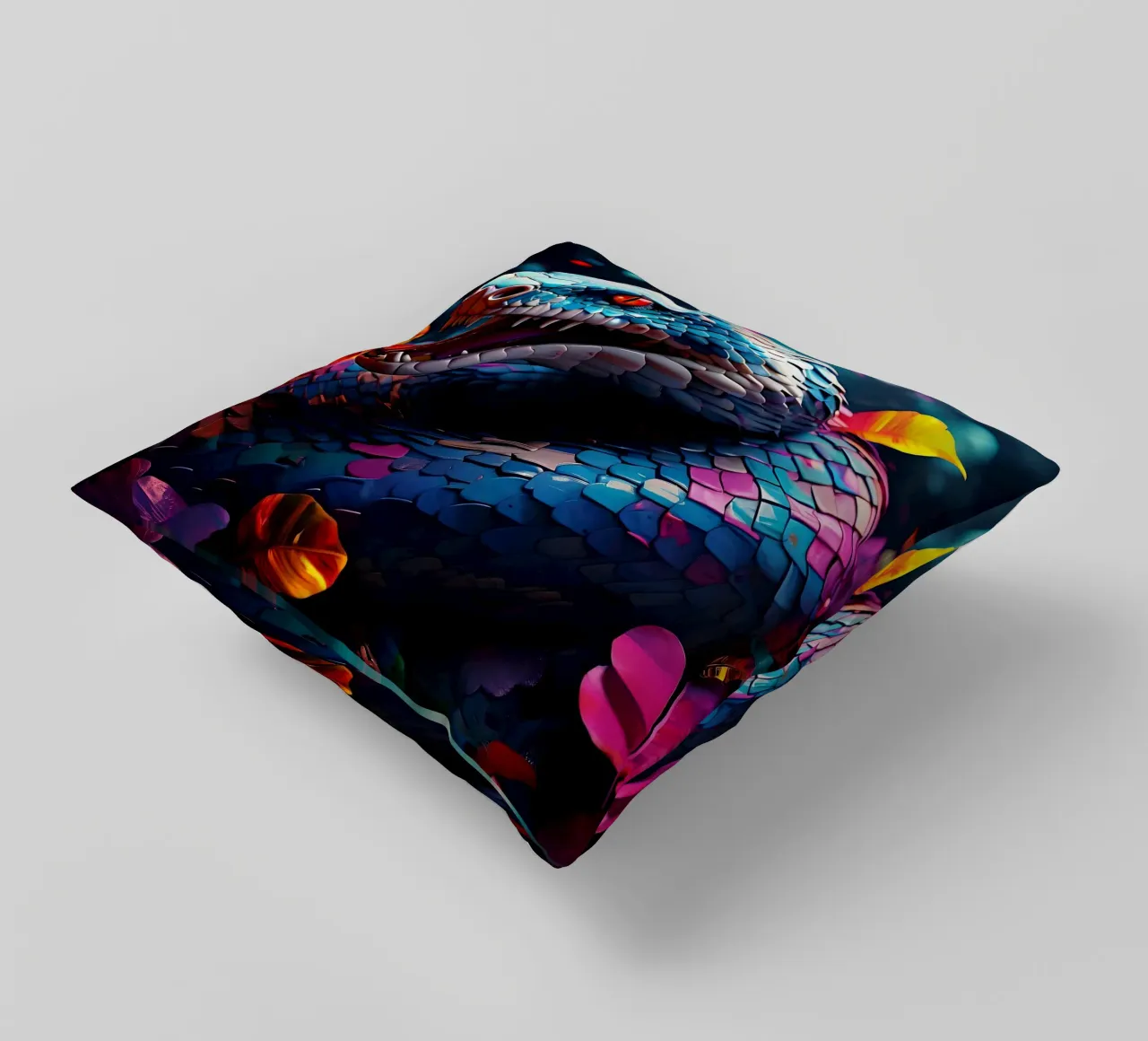 Serpente_Stile_J_2 cuscino da Tierisch bunt by LK