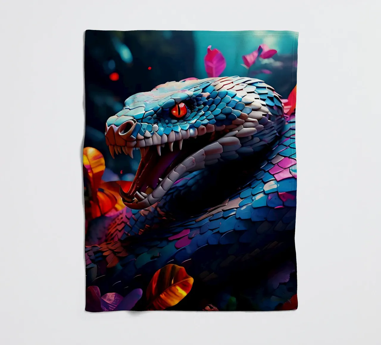 Serpente_Stile_J_2 coperta in pile da Tierisch bunt by LK