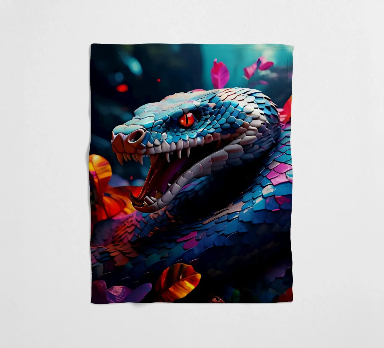 Serpente_Stile_J_2 coperta in pile da Tierisch bunt by LK