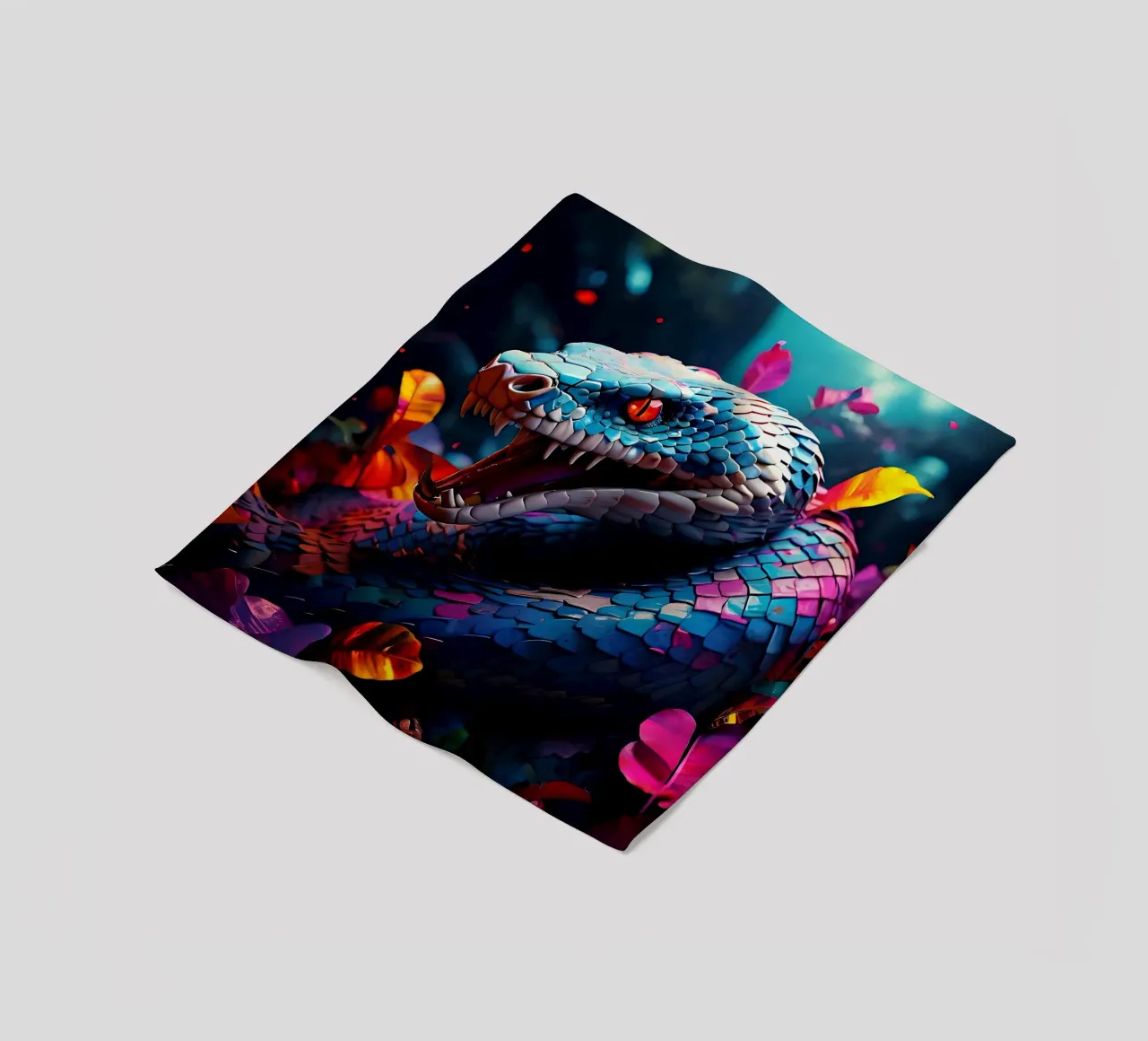 Serpente_Stile_J_2 coperta in pile da Tierisch bunt by LK