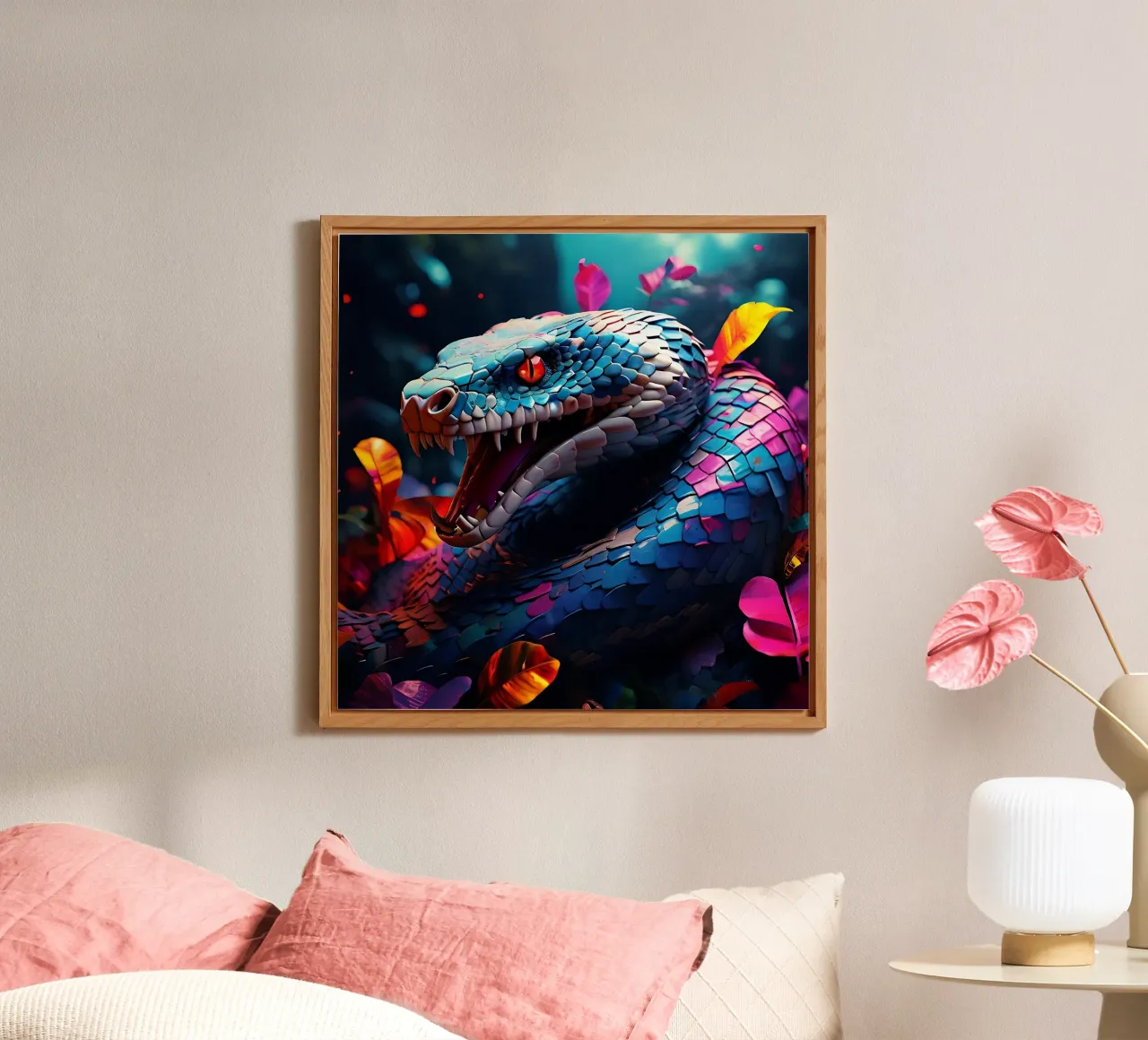 Serpente_Stile_J_2 alluminio dibond da Tierisch bunt by LK