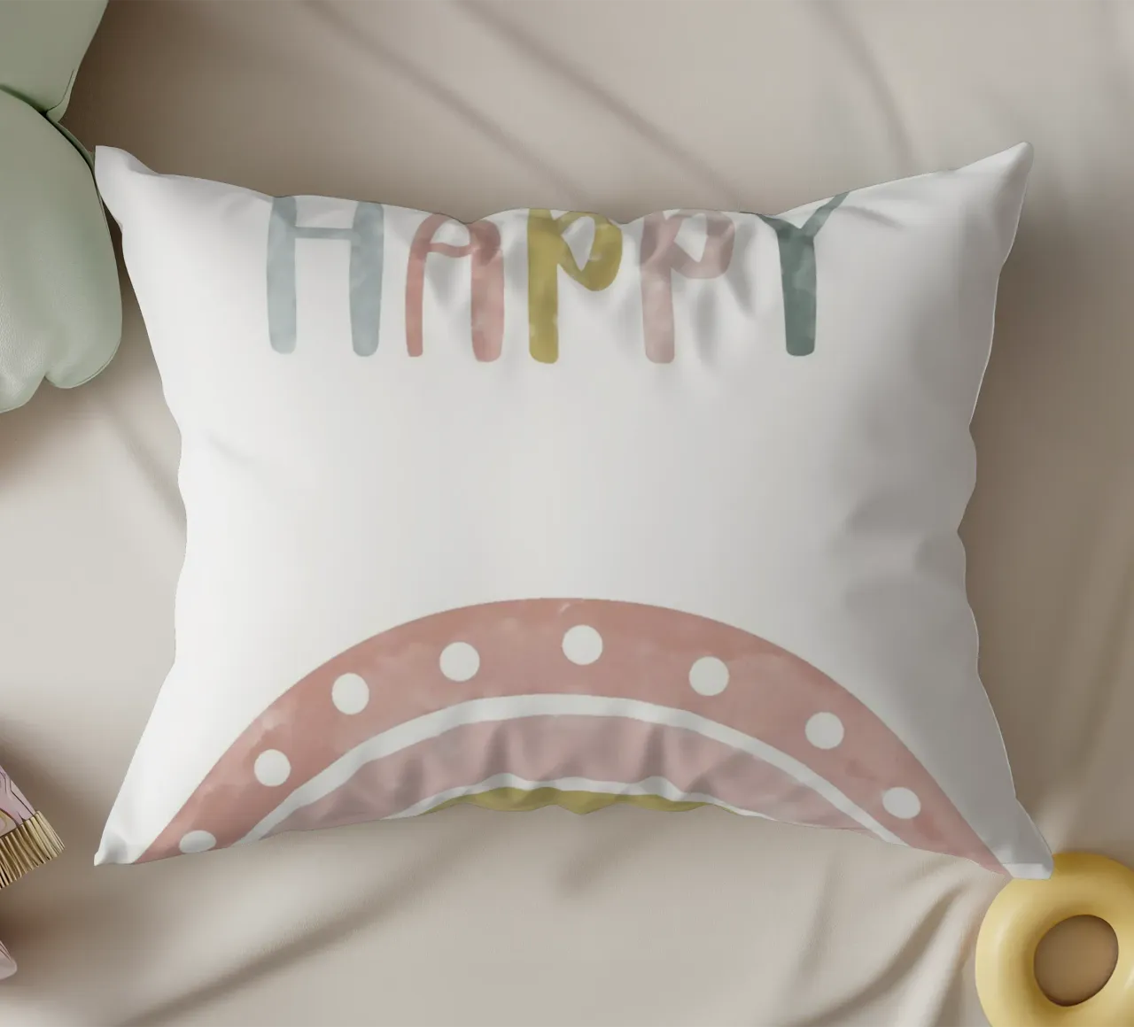 you make me  happy cuscino da vintageshop