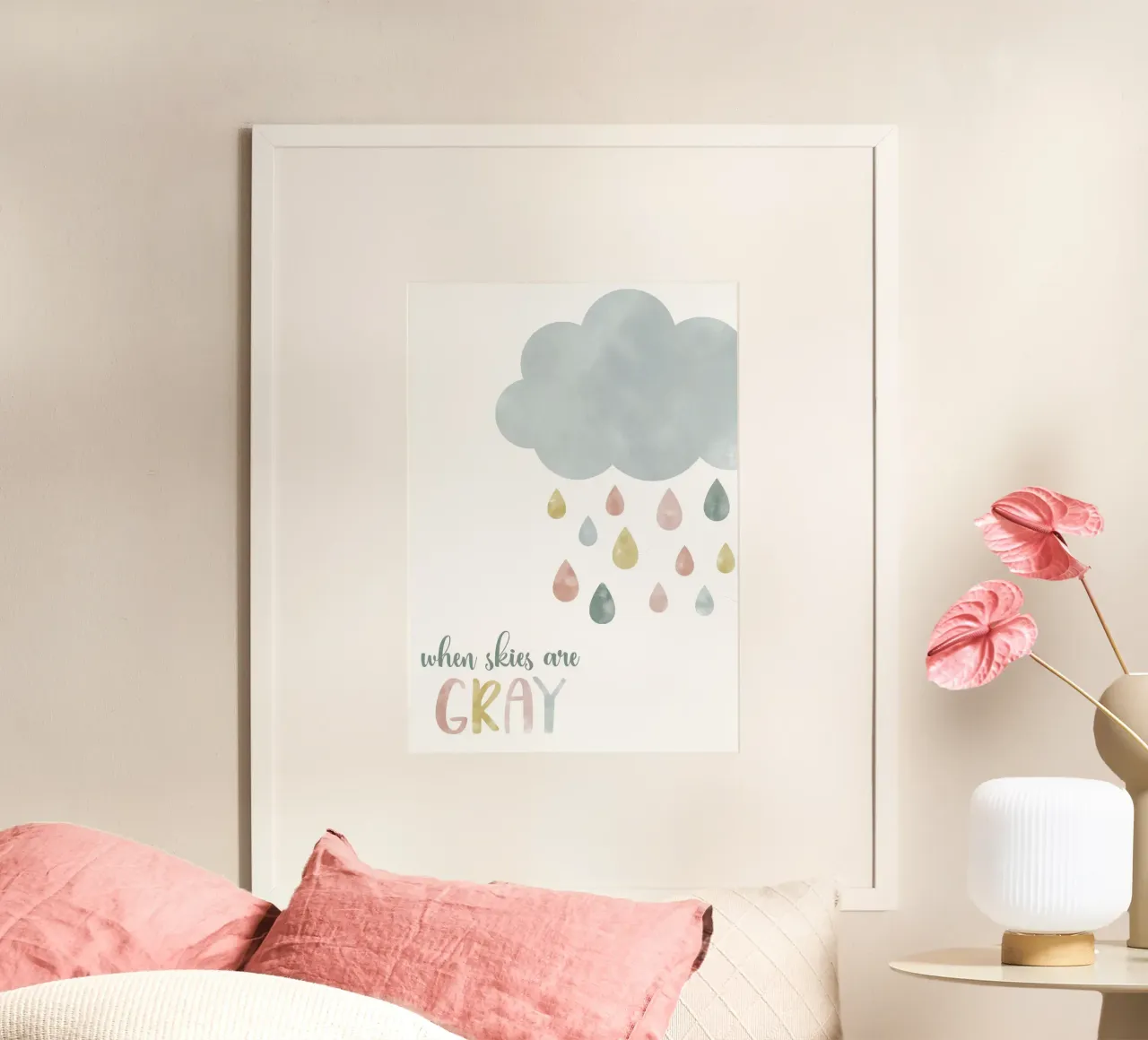 when skies are gray poster da vintageshop