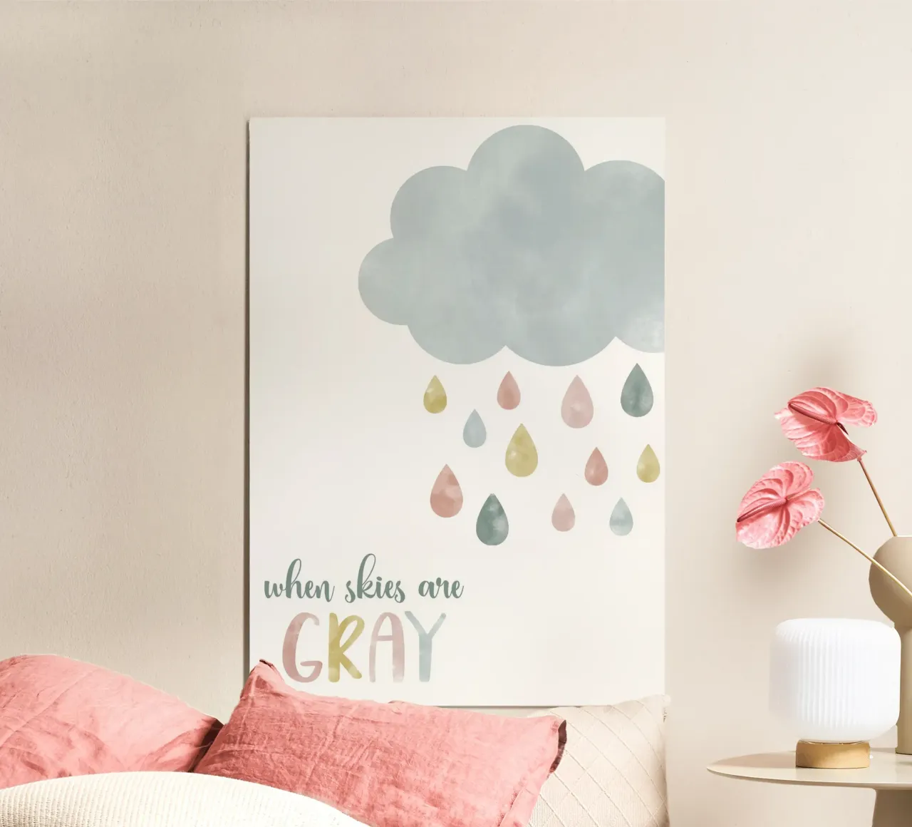 when skies are gray poster da vintageshop