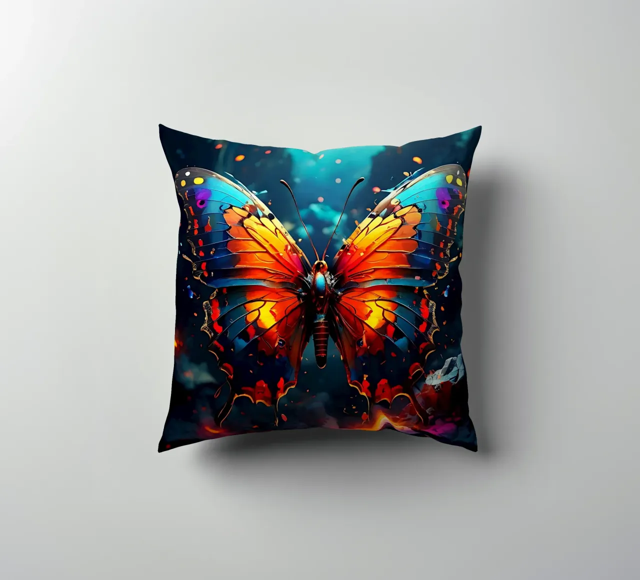 Stile_farfalla_J_1 cuscino da Tierisch bunt by LK