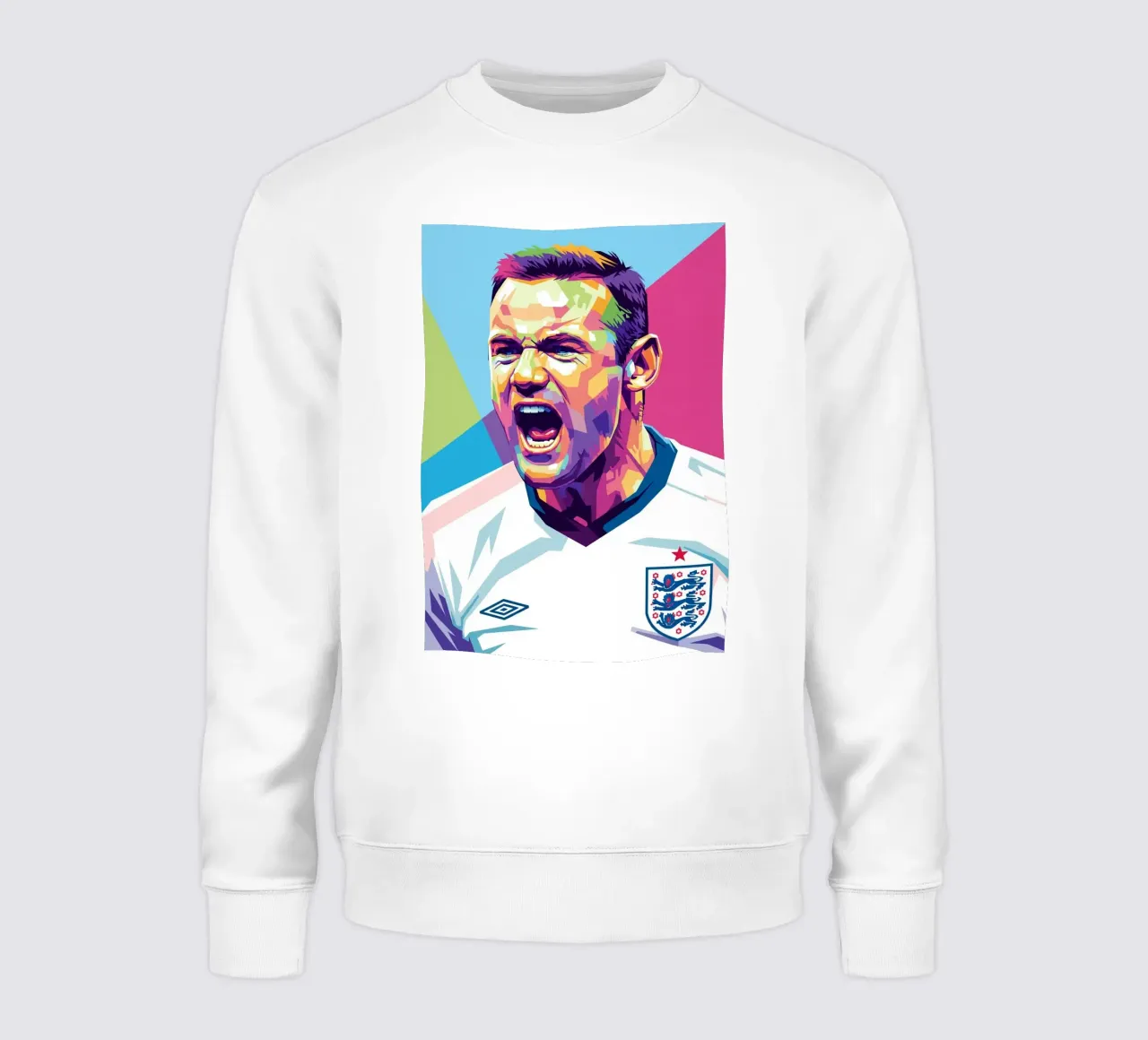 Wayne Rooney - WPAP art felpa da Hantamrata