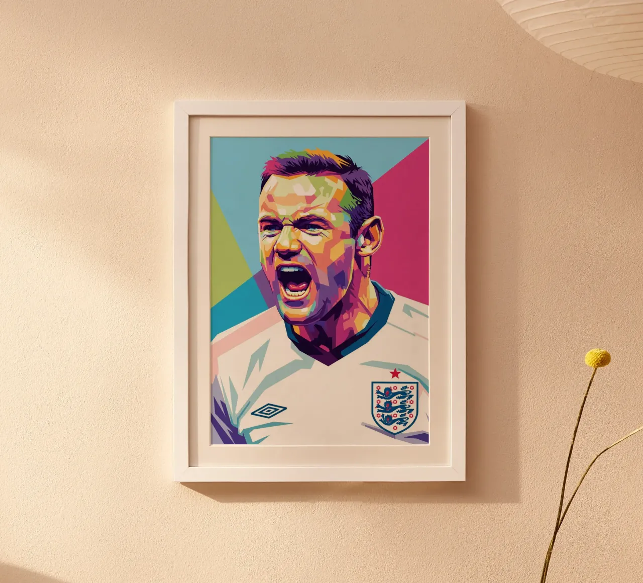 Wayne Rooney - WPAP art poster da Hantamrata