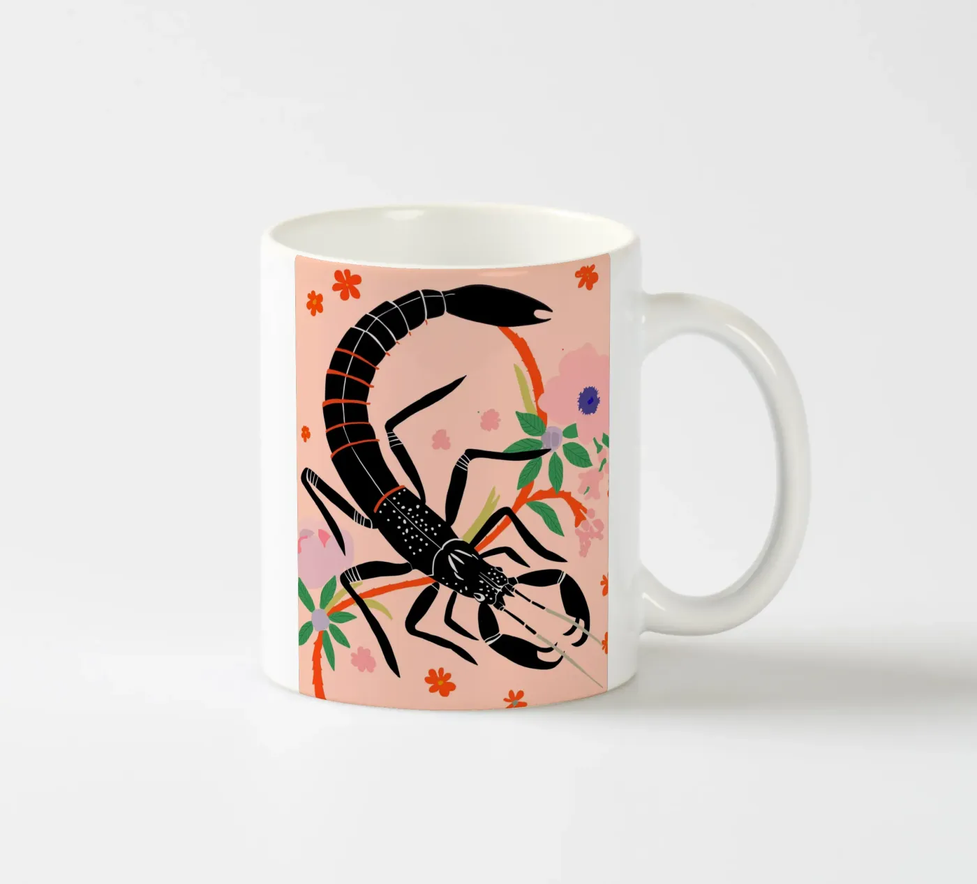 Scorpio ceramic mug by ArtsySesta