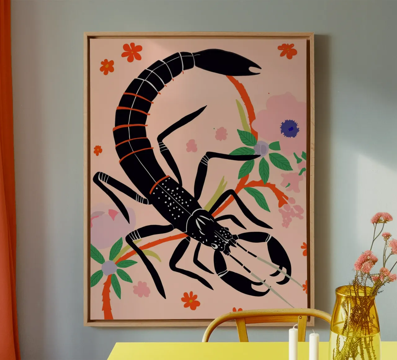 Scorpio tela con Cornice a cassetta da ArtsySesta
