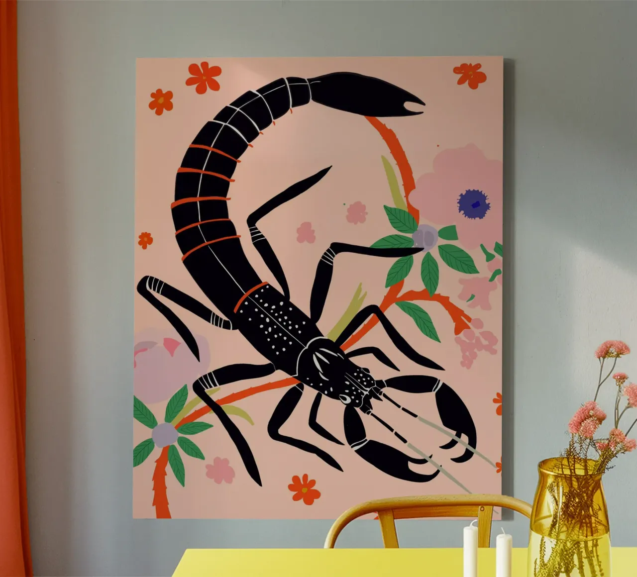 Scorpio tela con Cornice a cassetta da ArtsySesta