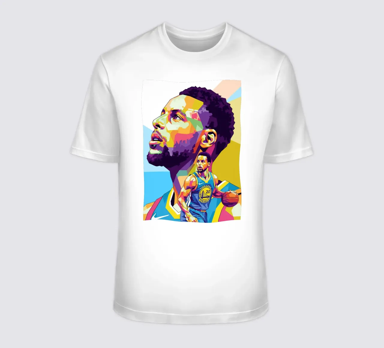 Stephen Curry, iconico giocatore di basket t-shirt da Hantamrata