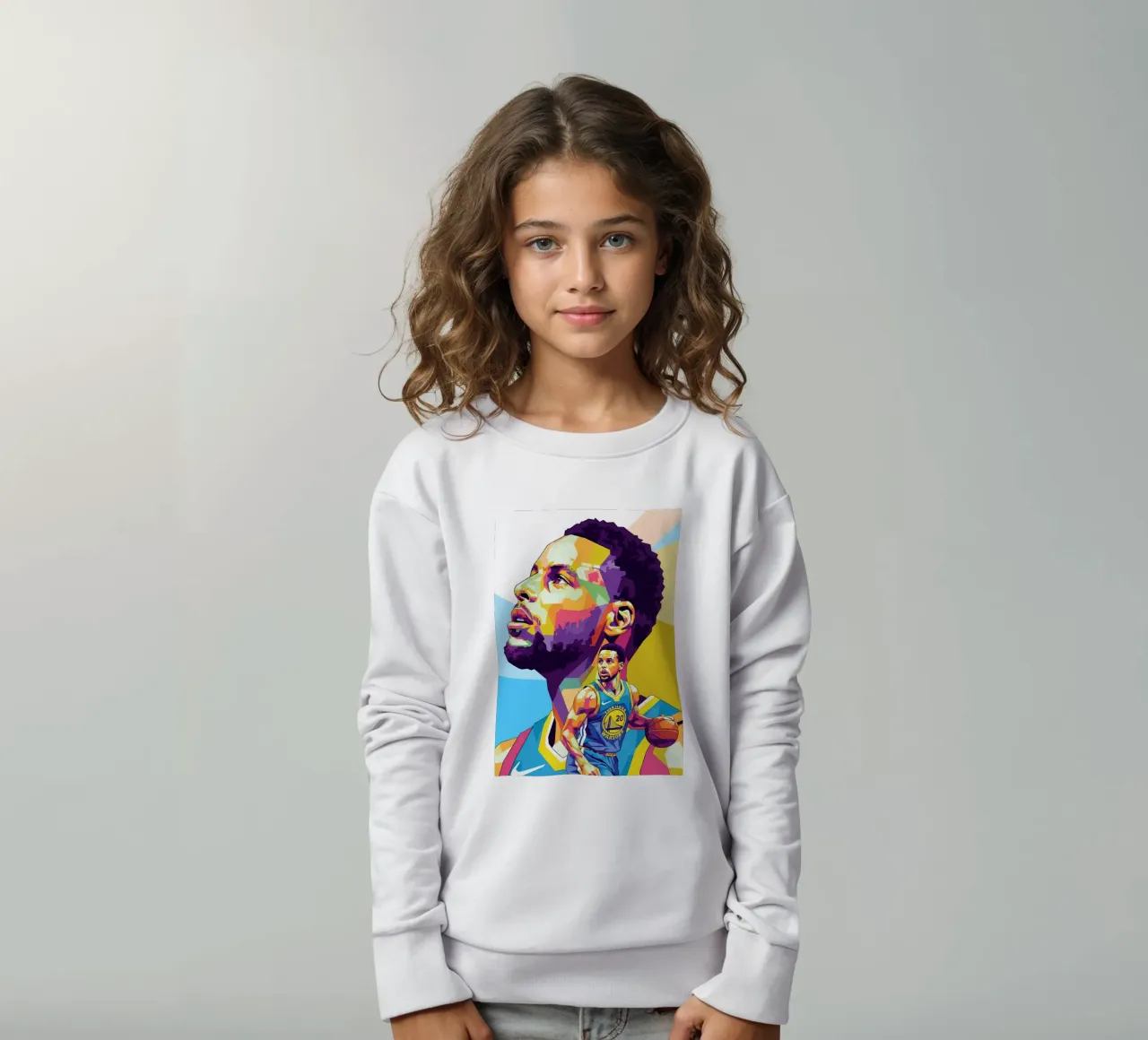 Stephen Curry, iconico giocatore di basket felpa bambino da Hantamrata