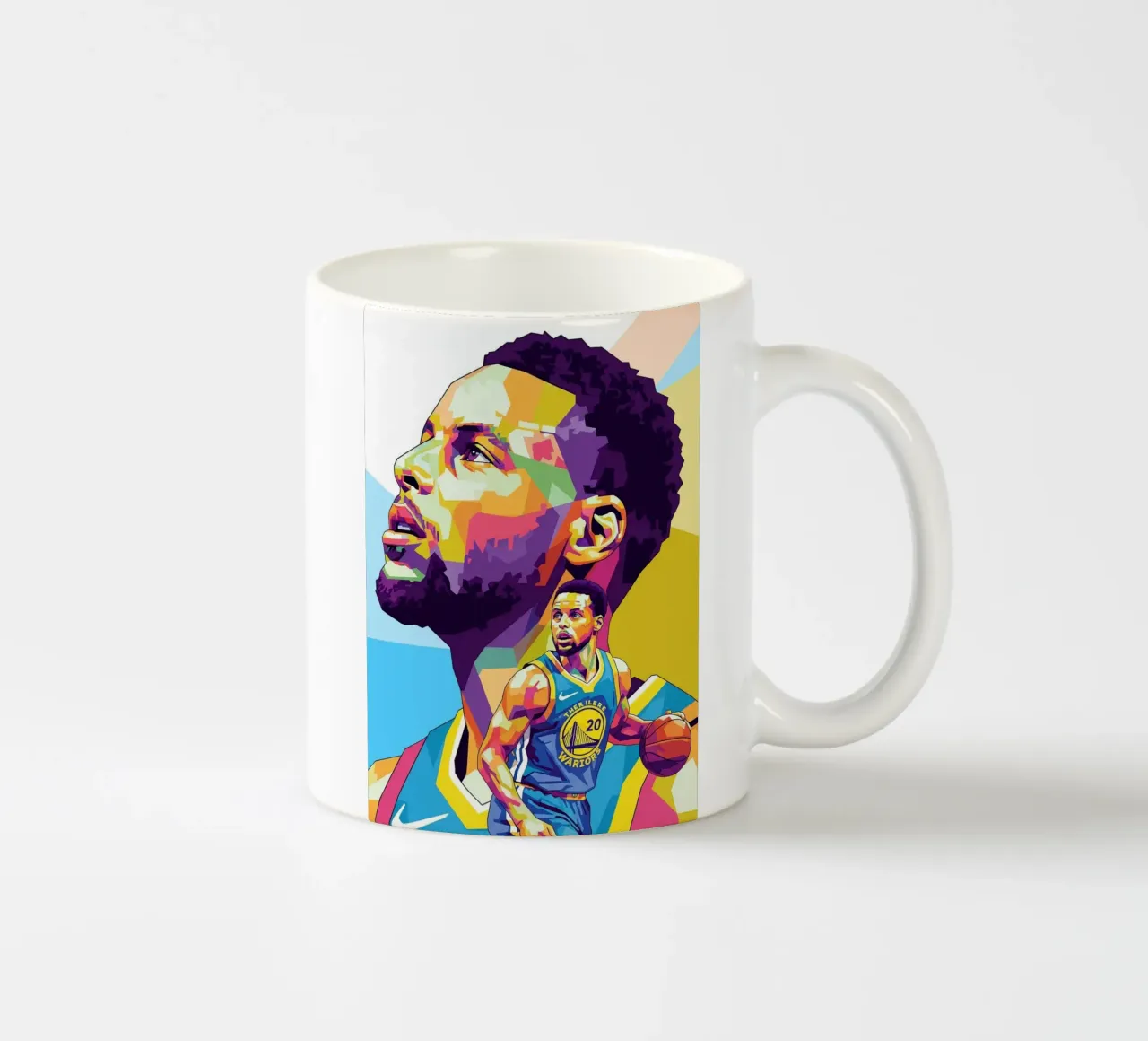 Stephen Curry, iconico giocatore di basket tazza in ceramica da Hantamrata