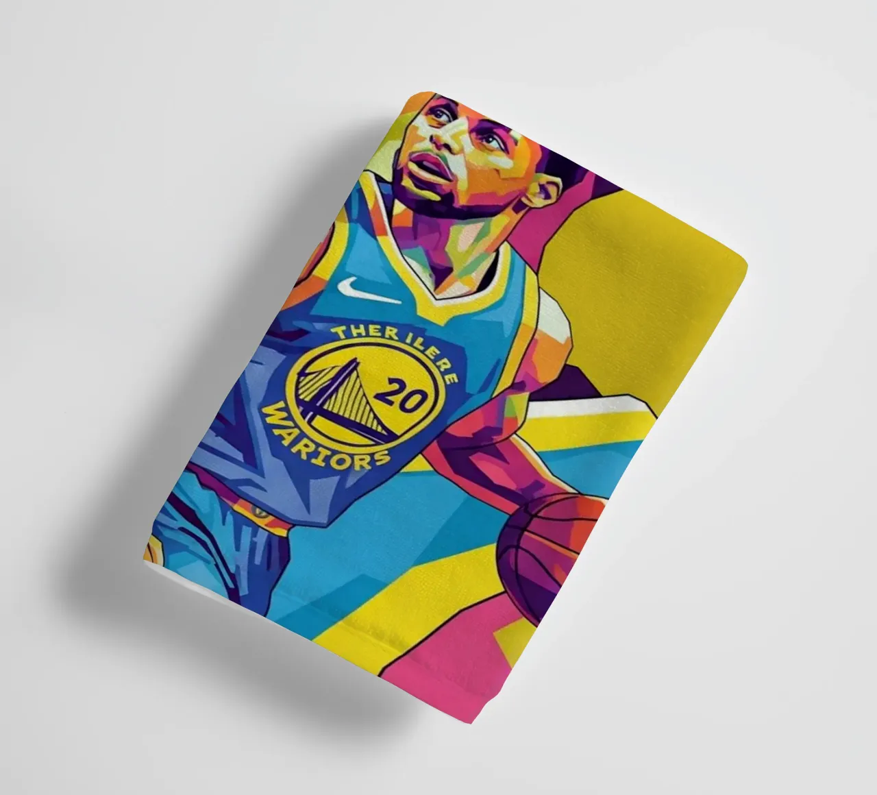 Stephen Curry iconic basketball player towel by Hantamrata
