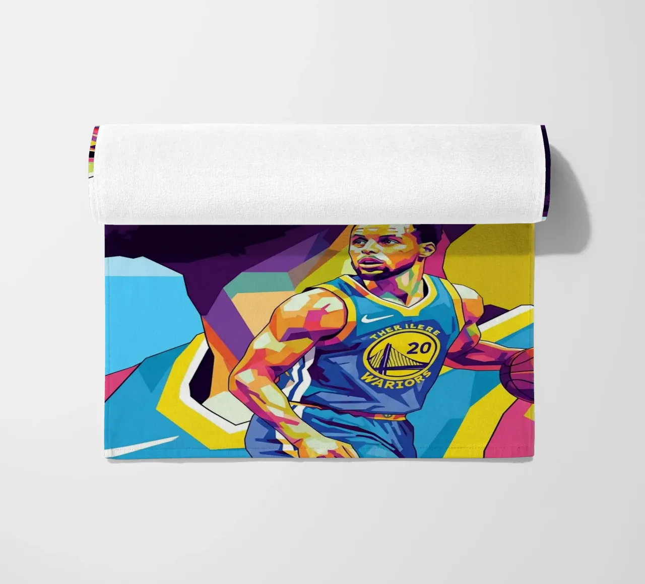 Stephen Curry, iconico giocatore di basket telo mare da Hantamrata