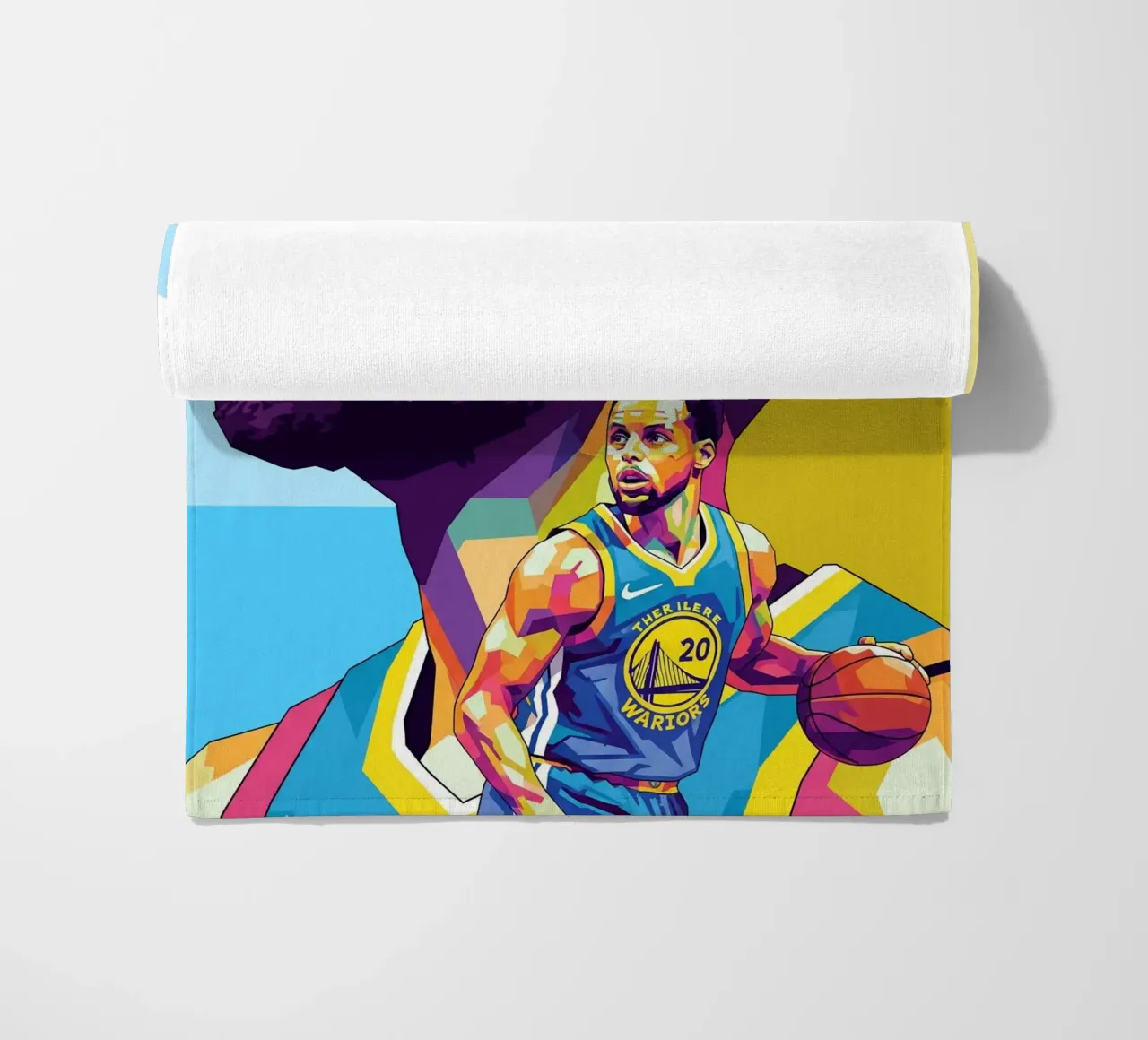 Stephen Curry, iconico giocatore di basket telo mare da Hantamrata