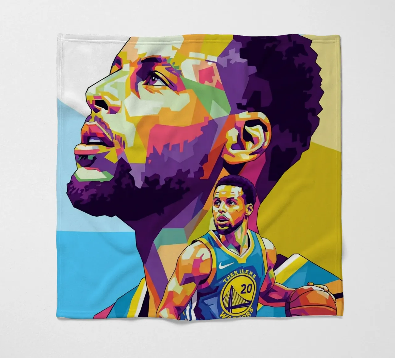 Stephen Curry, iconico giocatore di basket coperta in pile da Hantamrata