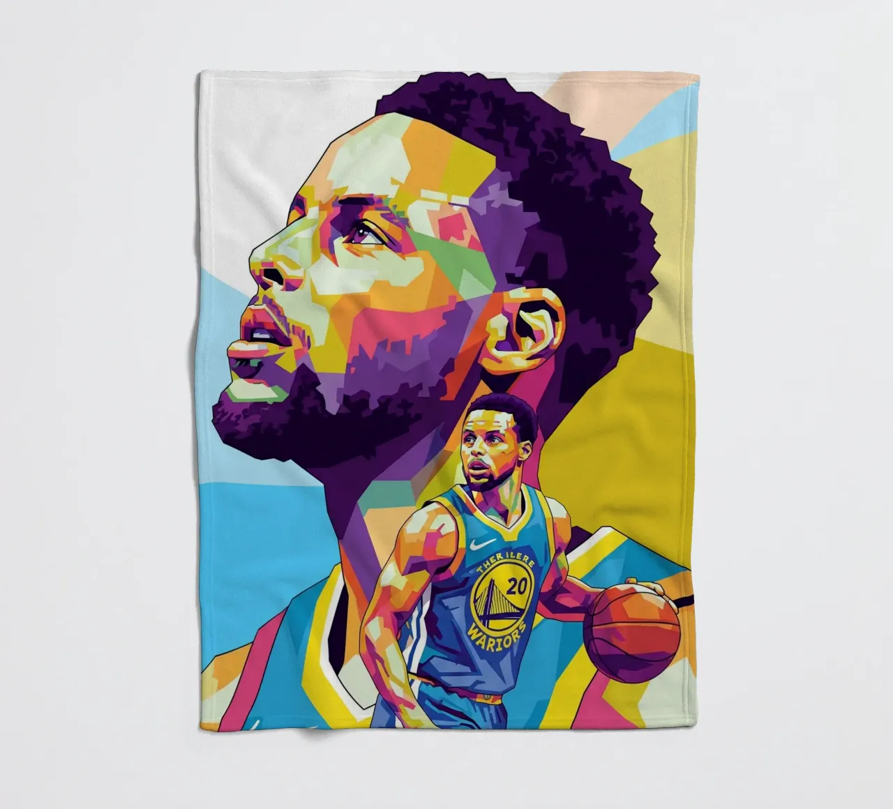 Stephen Curry, iconico giocatore di basket coperta in pile da Hantamrata