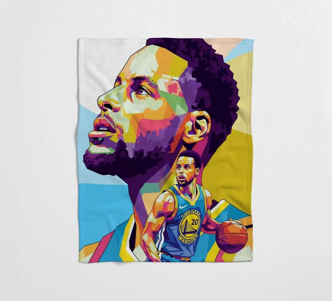 Stephen Curry, iconico giocatore di basket coperta in pile da Hantamrata