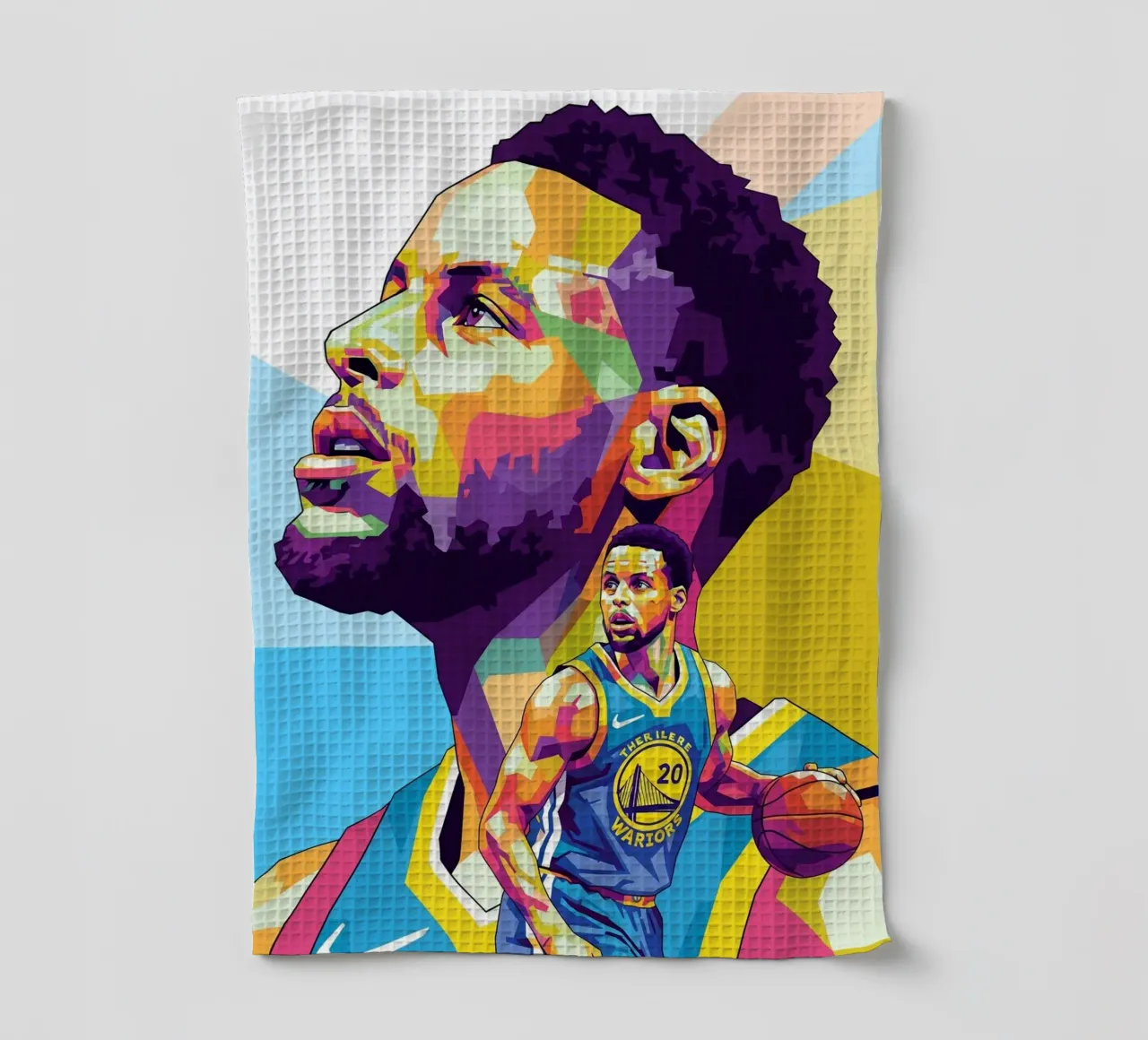 Stephen Curry, iconico giocatore di basket canovaccio da cucina da Hantamrata