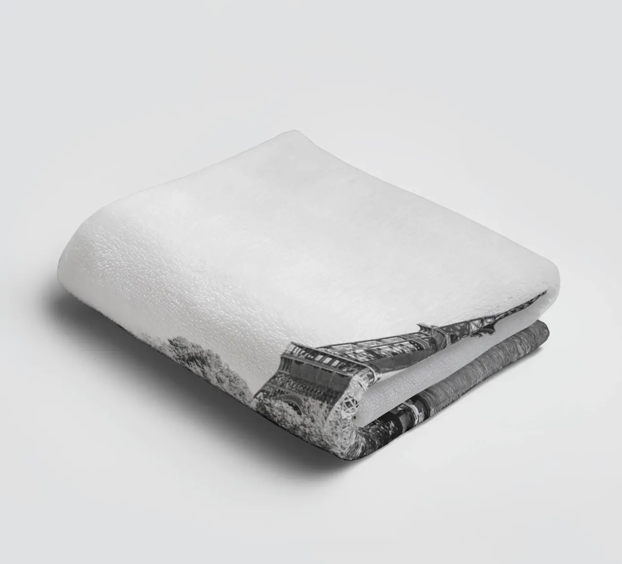 Black and White Eiffel Tower asciugamano da bagno da patiphotography