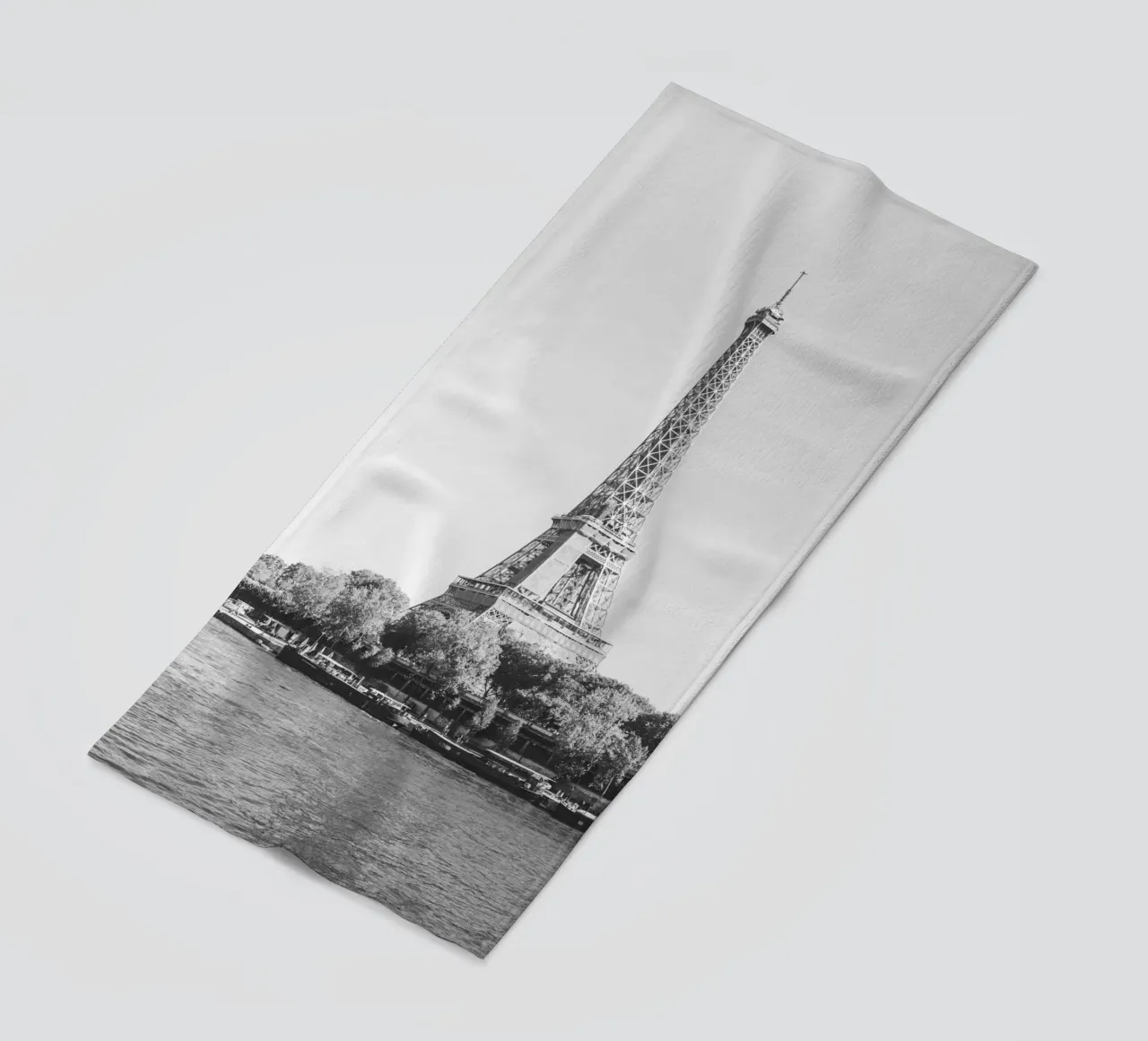 Black and White Eiffel Tower telo mare da patiphotography