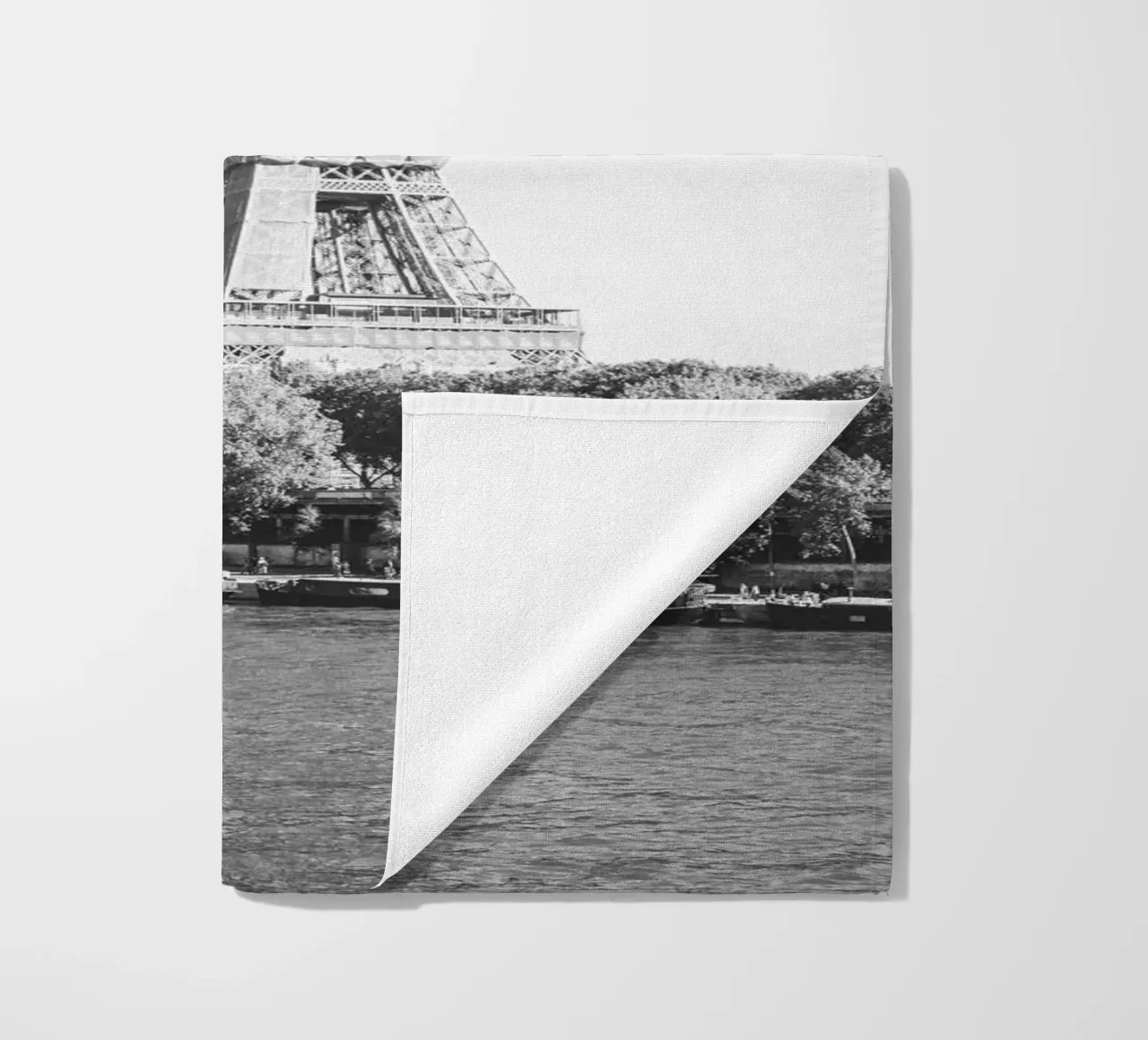 Black and White Eiffel Tower telo mare da patiphotography