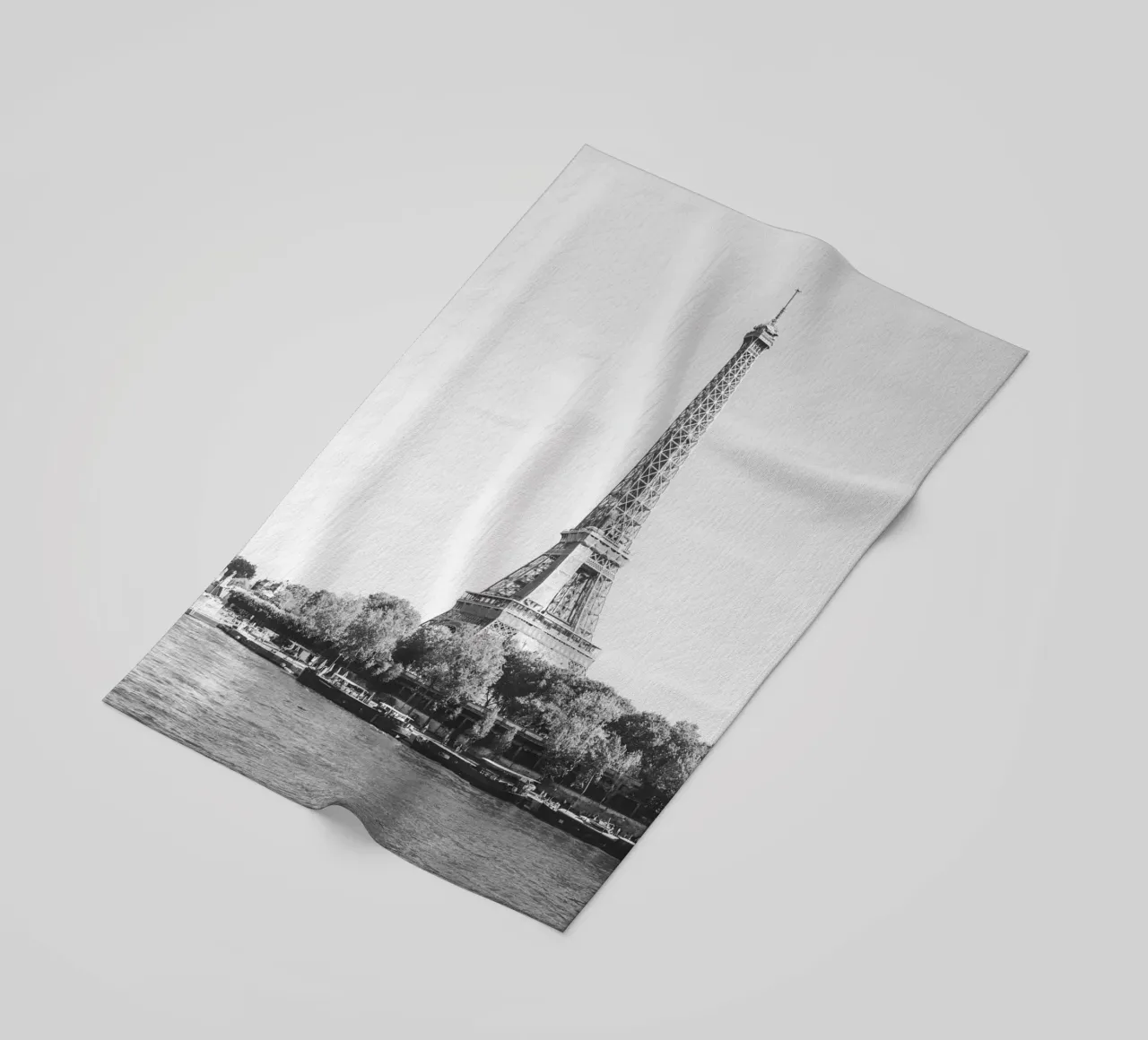 Black and White Eiffel Tower telo mare da patiphotography