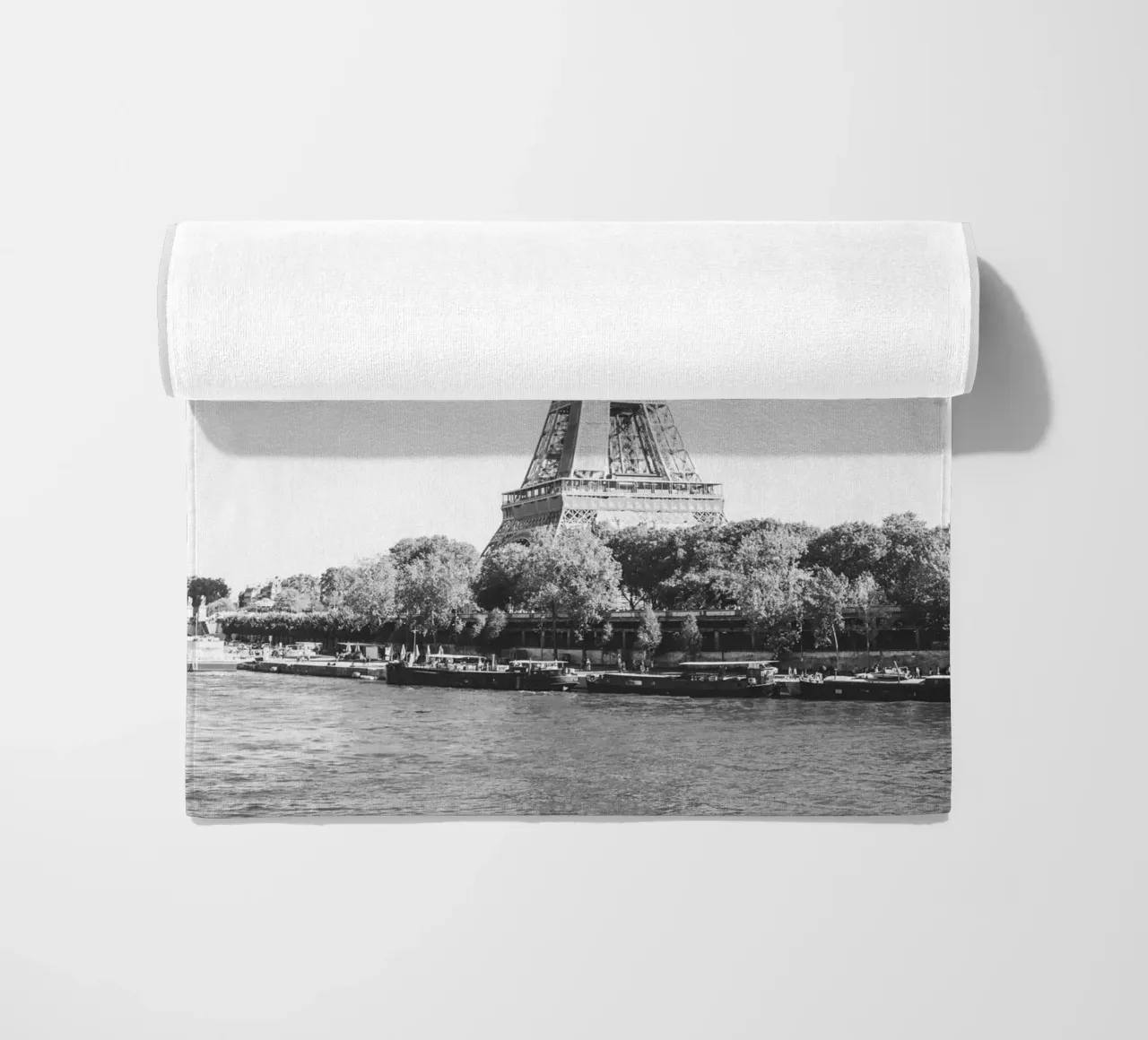 Black and White Eiffel Tower telo mare da patiphotography