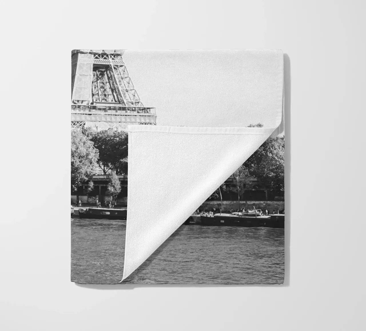 Black and White Eiffel Tower telo mare da patiphotography