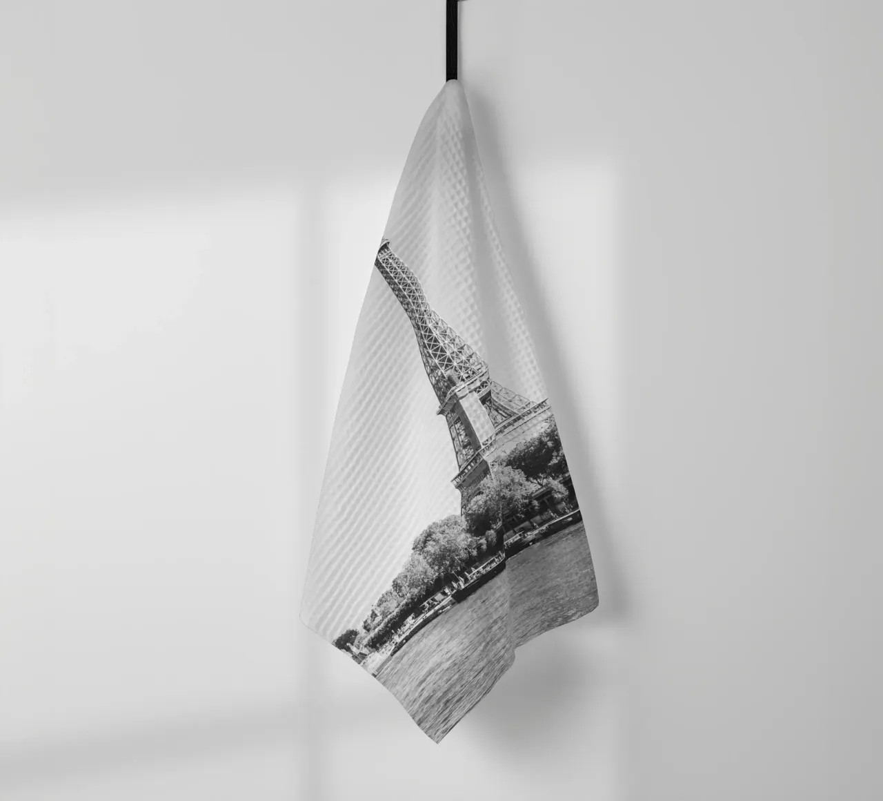 Black and White Eiffel Tower canovaccio da cucina da patiphotography