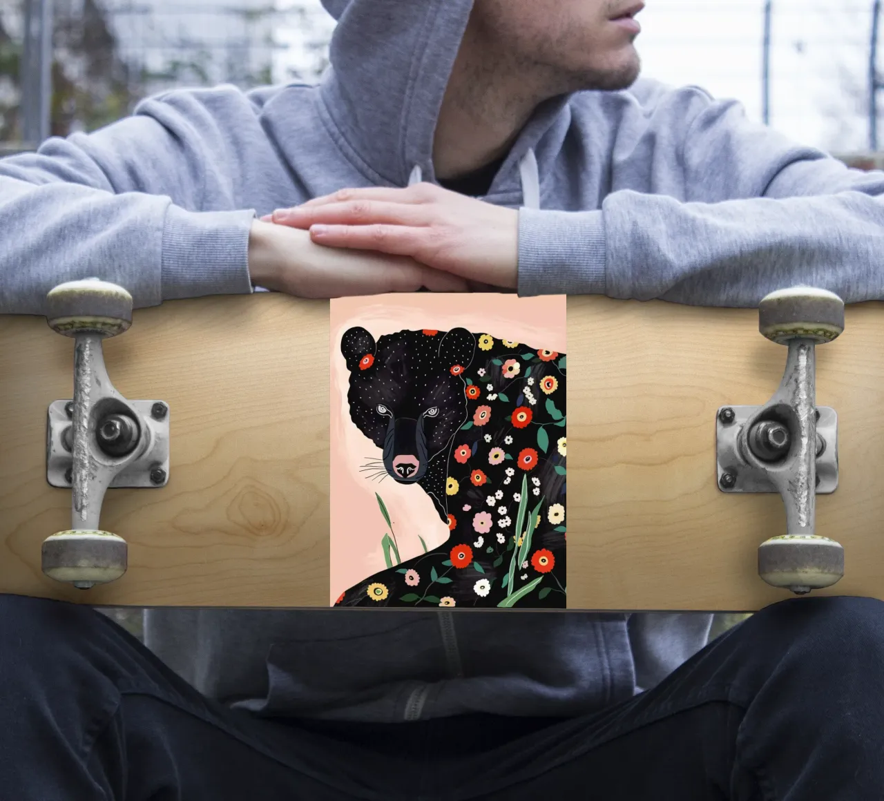 Floral Bear sticker by ArtsySesta
