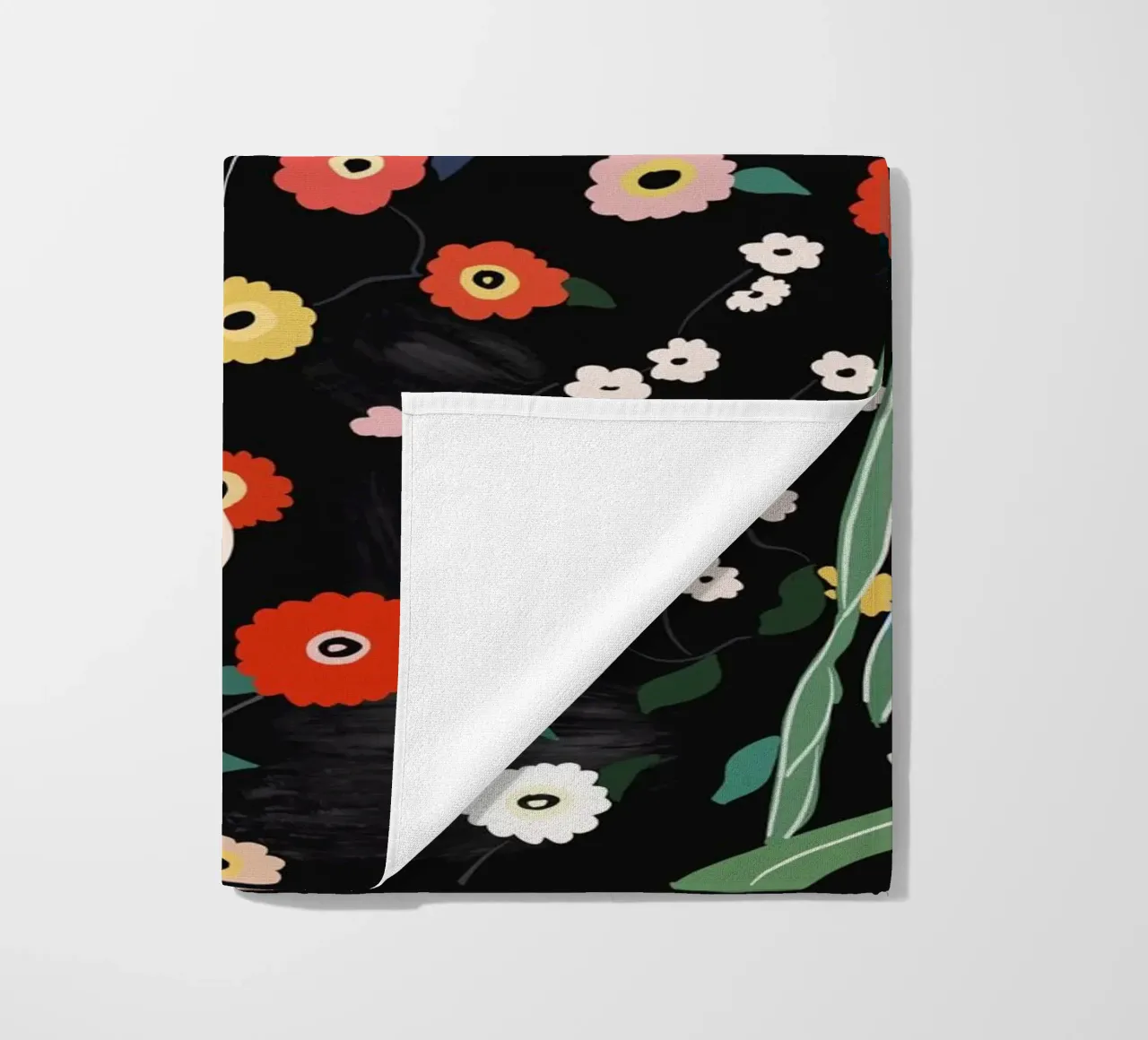 Floral Bear beach towel by ArtsySesta