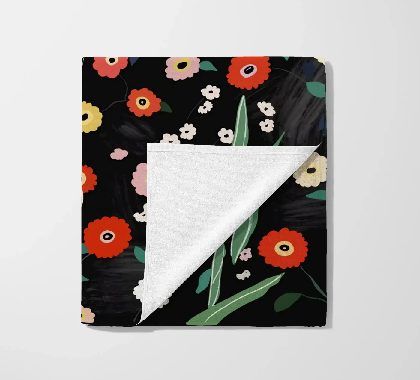 Orso floreale telo mare da ArtsySesta