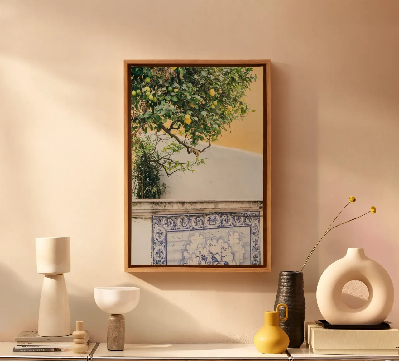 Lisbon Lemon Tree tela con Cornice a cassetta da patiphotography