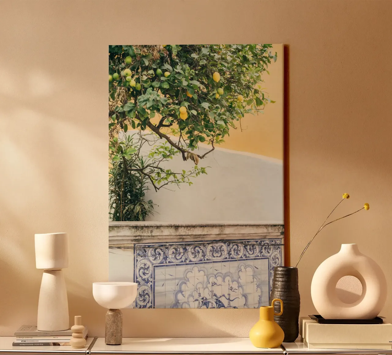Lisbon Lemon Tree tela con Cornice a cassetta da patiphotography