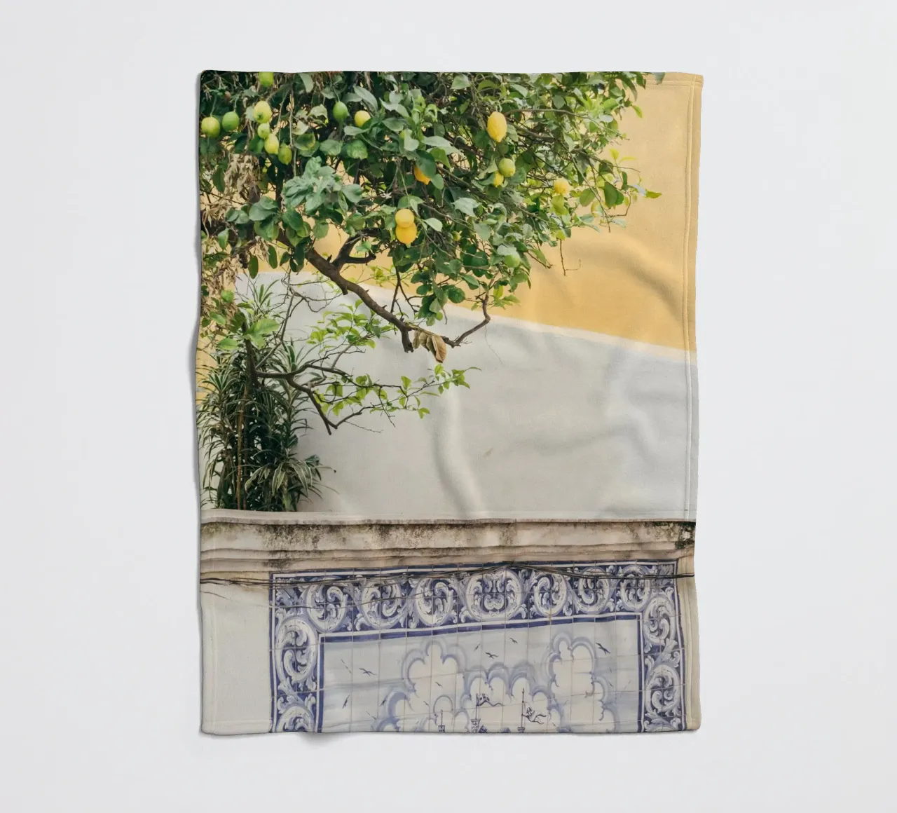 Lisbon Lemon Tree coperta in pile da patiphotography
