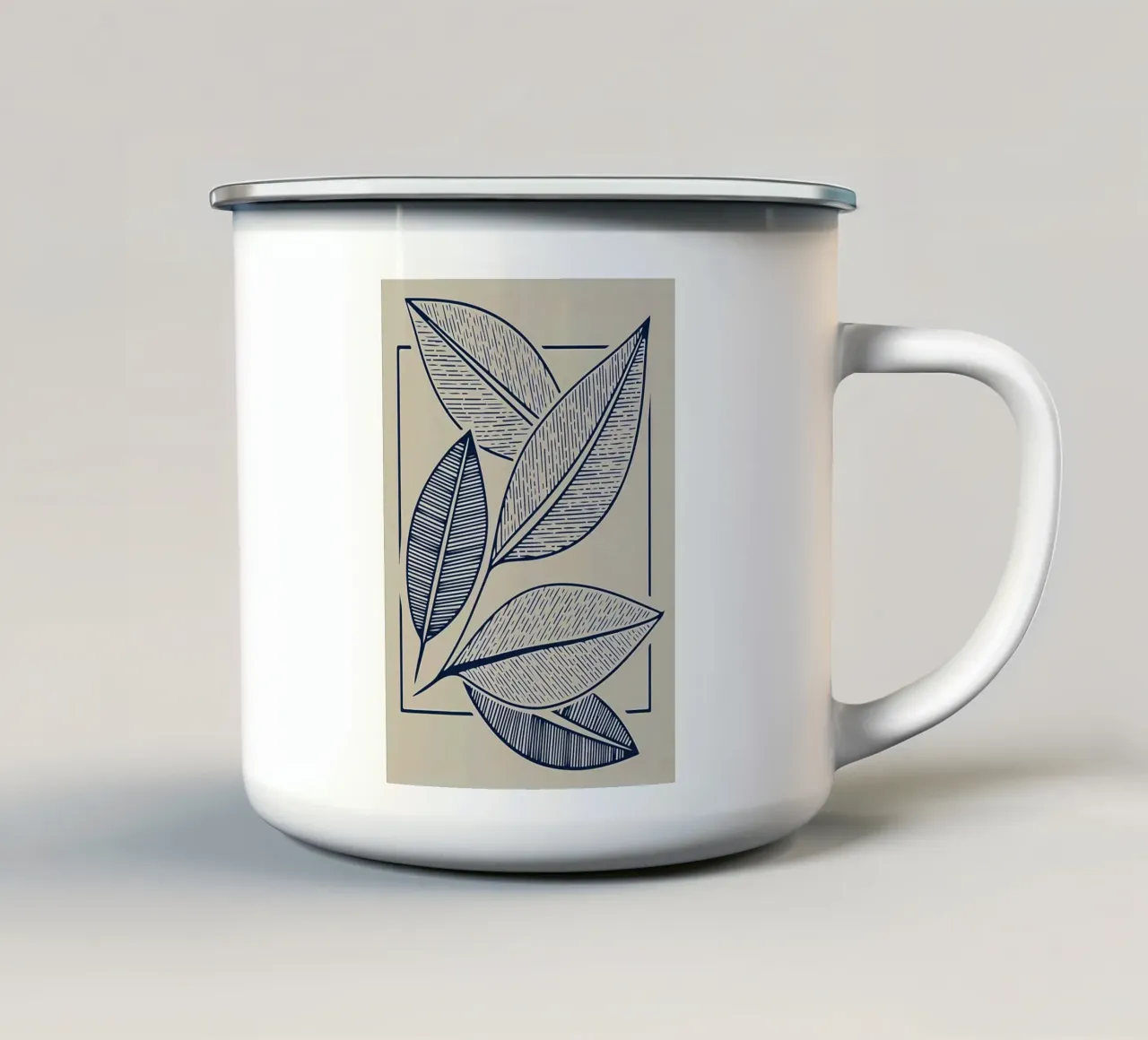 Foglia botanica tazza in smalto da Haleigh