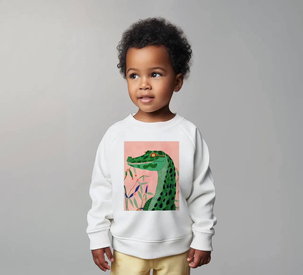 Coccodrillo della giungla felpa neonato da ArtsySesta