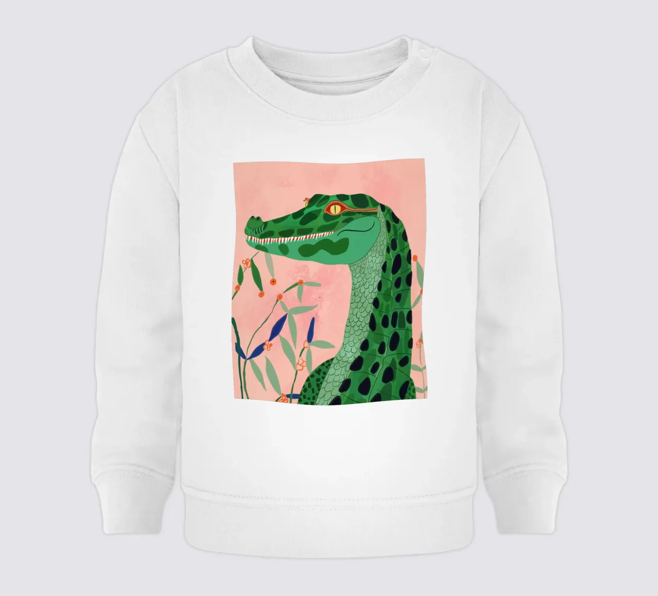 Coccodrillo della giungla felpa neonato da ArtsySesta