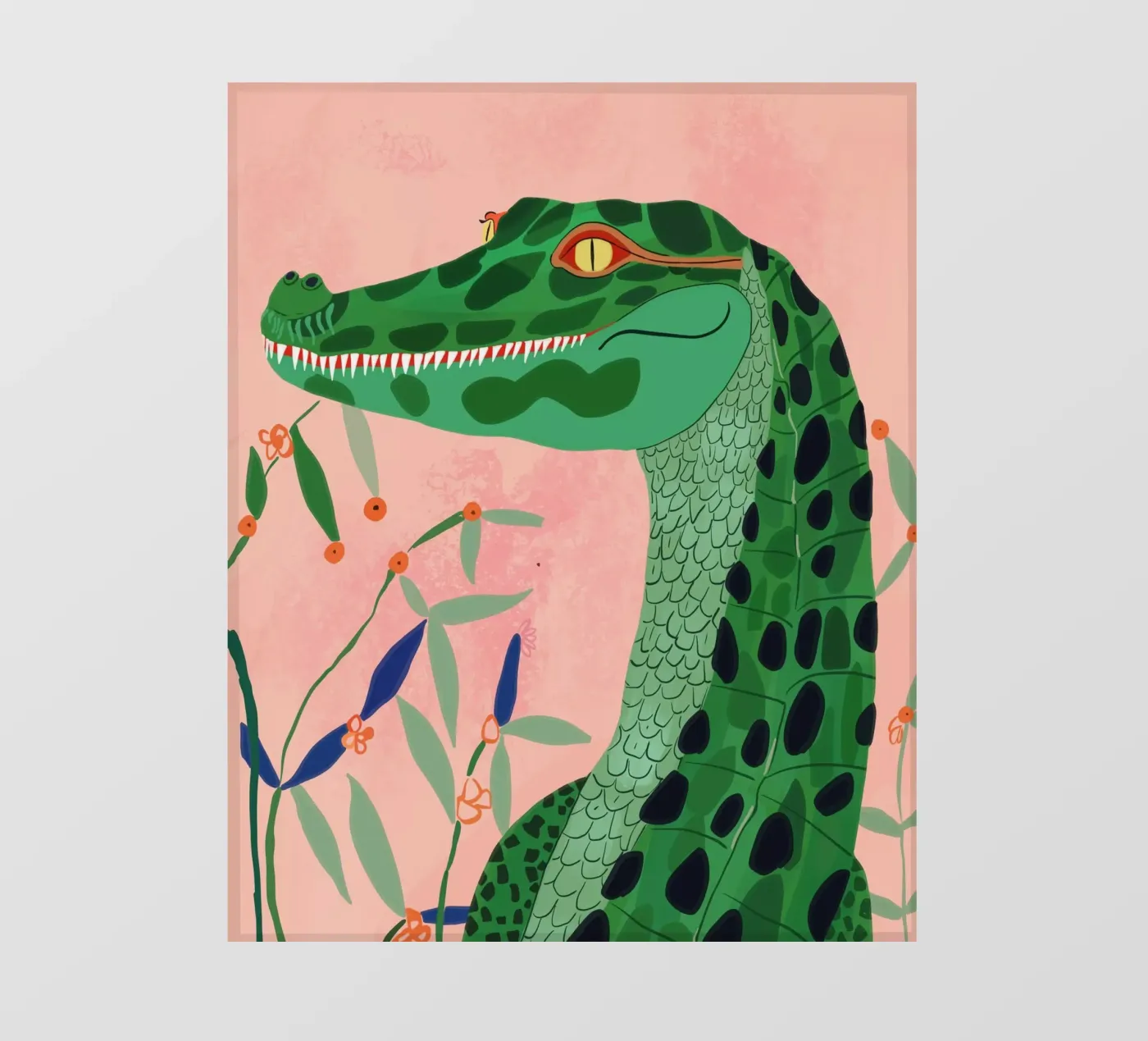 Krokodil fotobehang van ArtsySesta