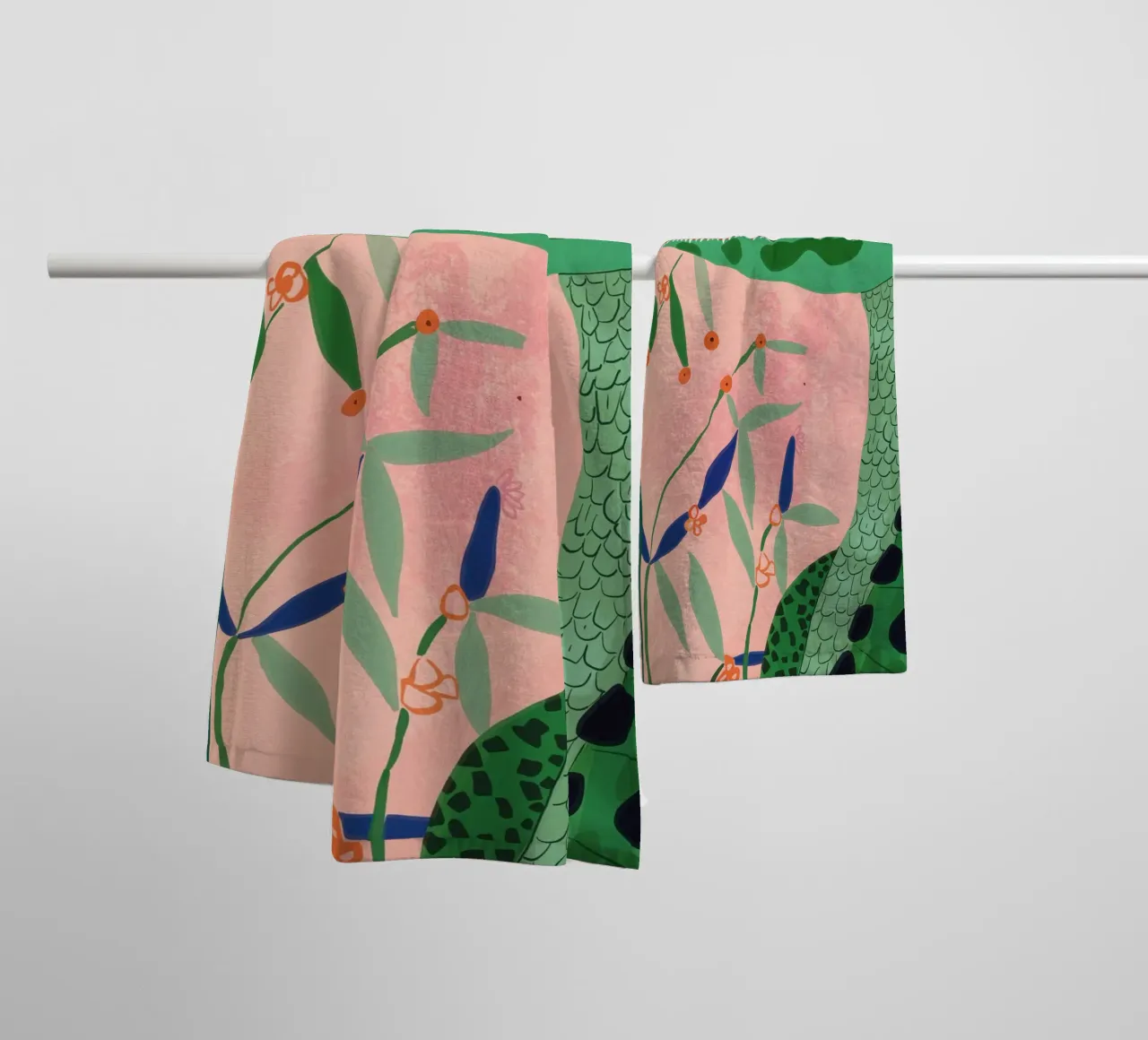 Cocodrilo de la jungla toalla de baño de ArtsySesta