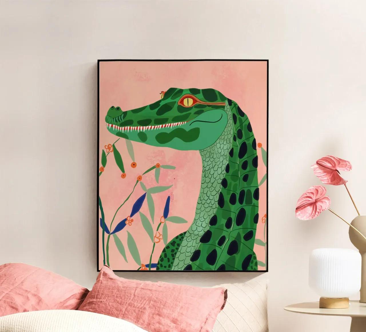 Cocodrilo de la jungla metacrilato de ArtsySesta