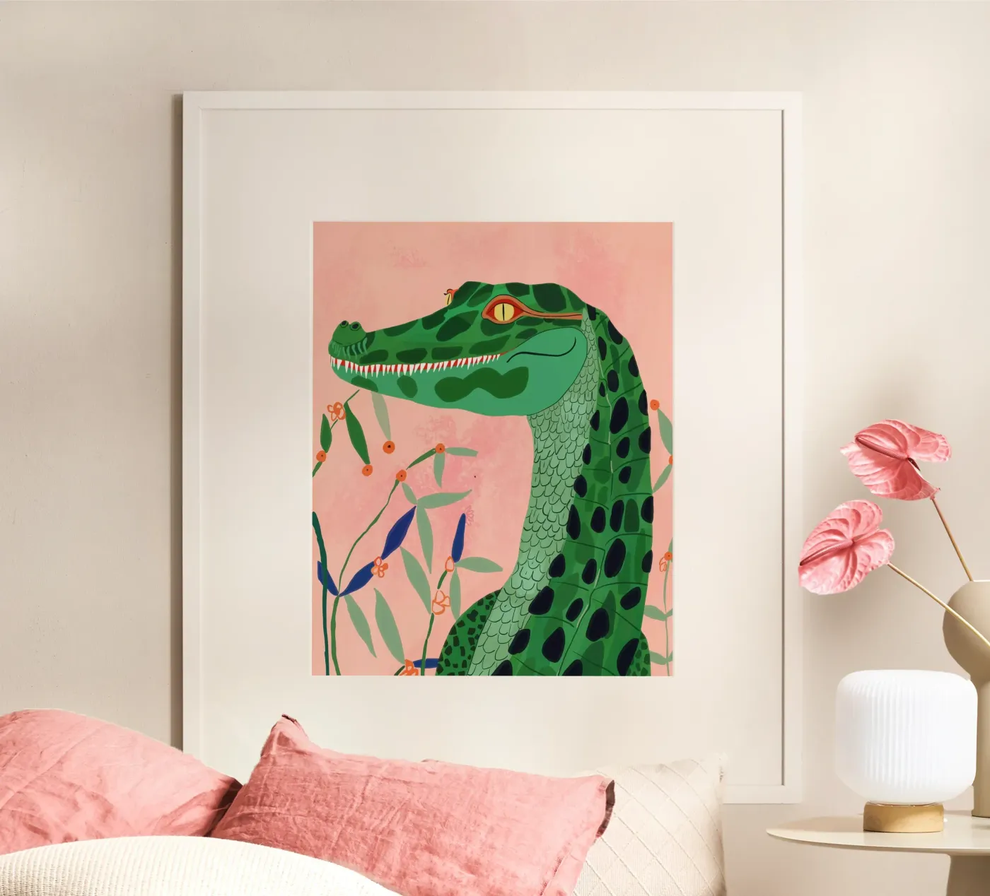 Coccodrillo della giungla poster da ArtsySesta