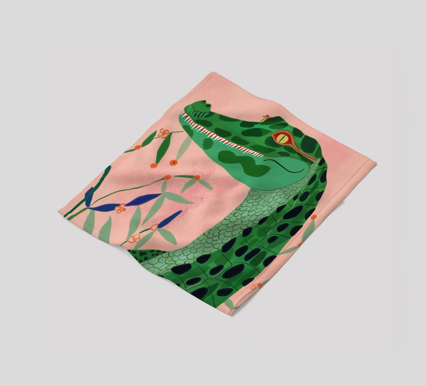 Krokodil fleecedeken van ArtsySesta