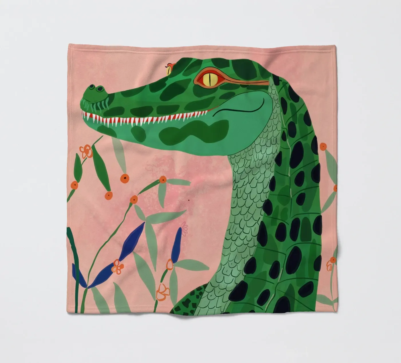 Krokodil fleecedeken van ArtsySesta