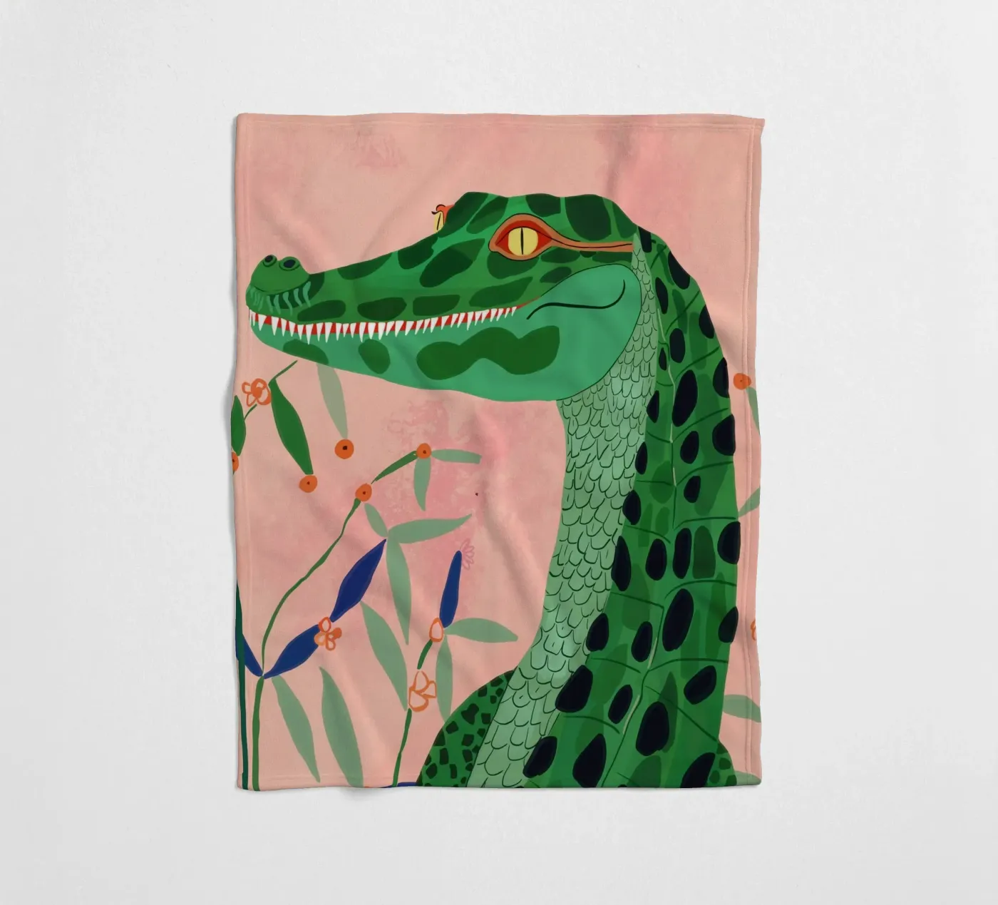 Krokodil fleecedeken van ArtsySesta